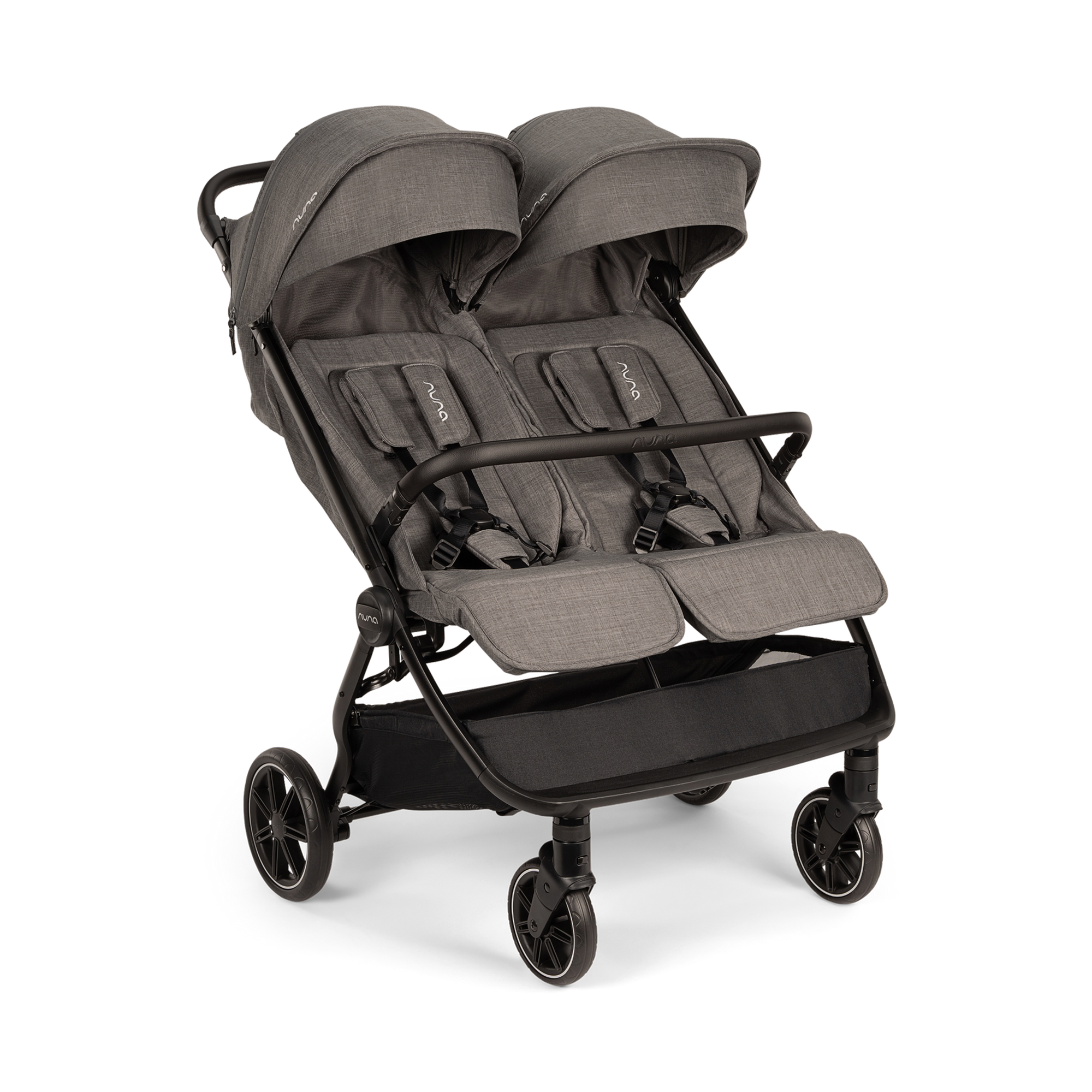 Zwillingswagen & Geschwisterwagen, nuna, Grau – Besonderheit: bietet bequem Platz für zwei Kleinkinder nebeneinander