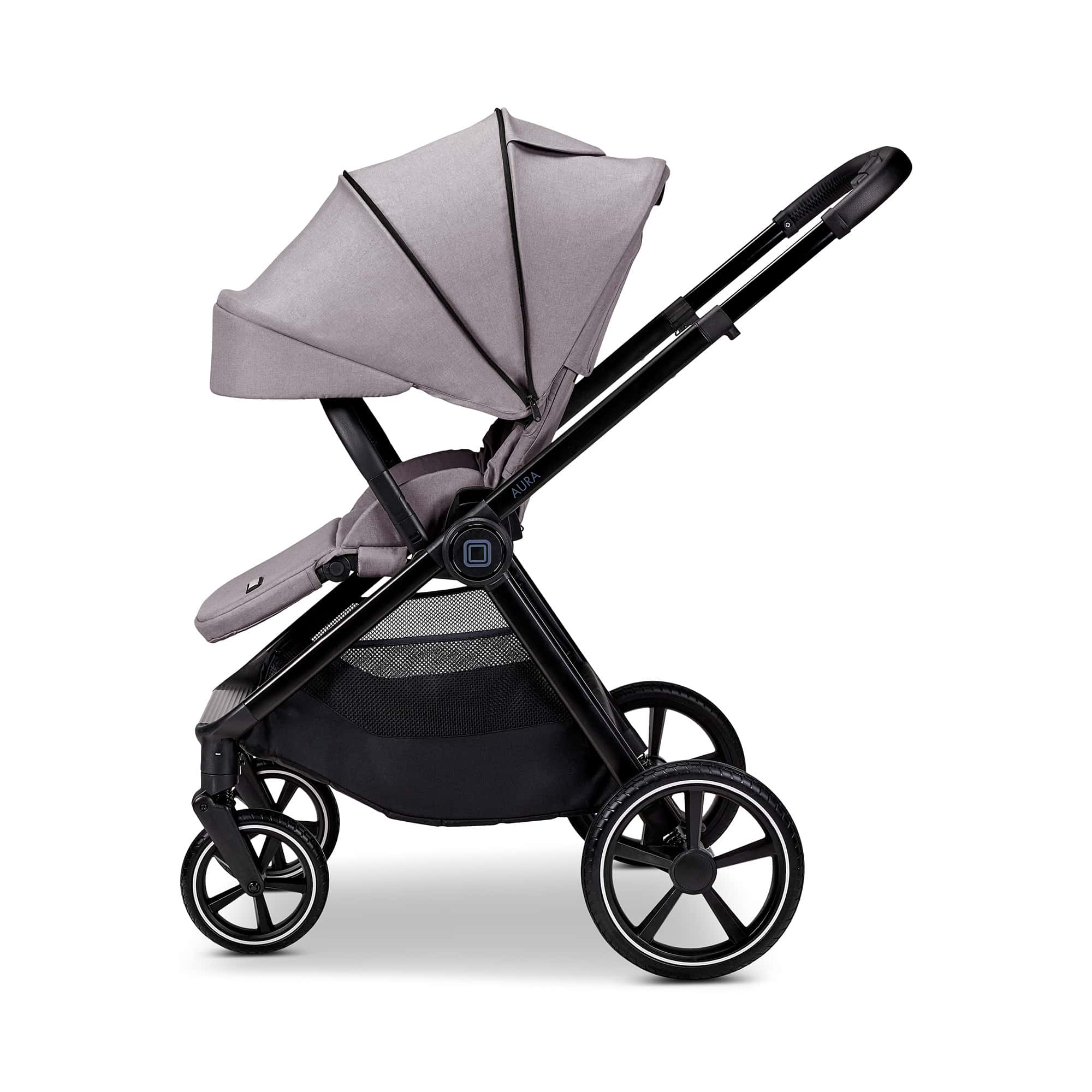 Kombi-Kinderwagen, MOON, Grau – Produktansicht