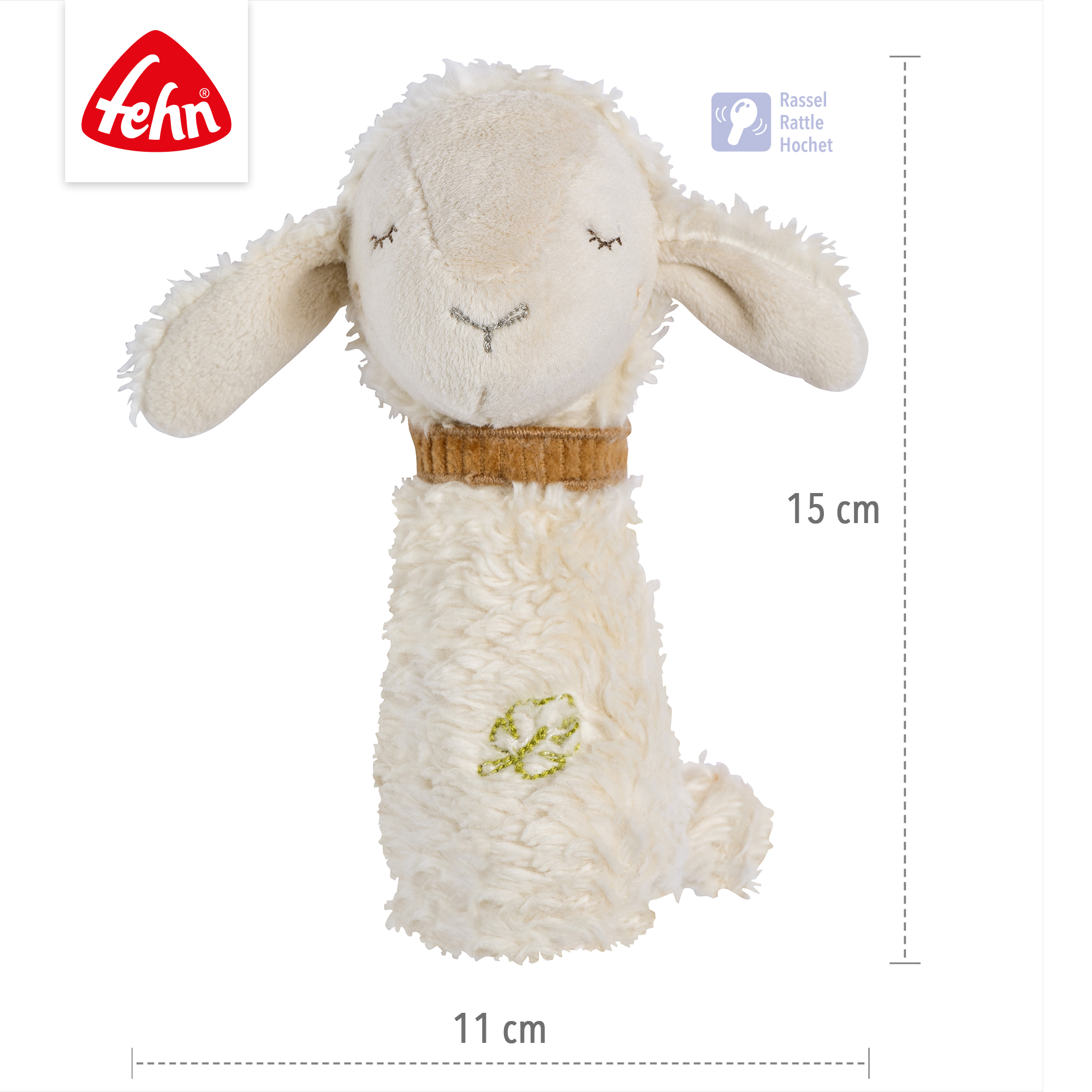 Rasseln & Greiflinge, fehn, Weiß – Produktansicht
