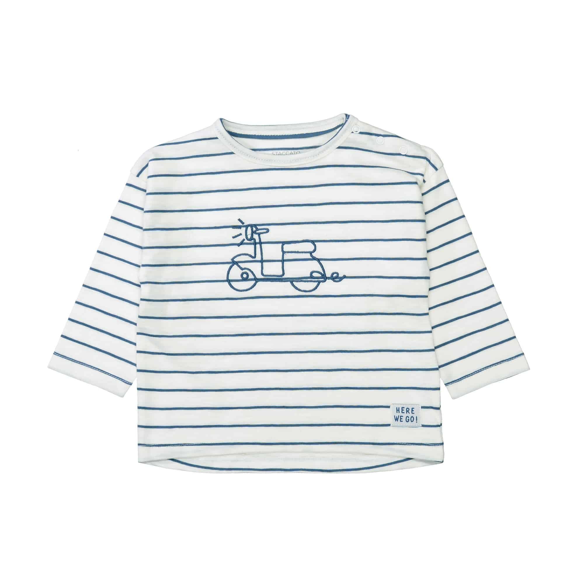 Langarmshirts, STACCATO, Weiß – Besonderheit: aus 100% Baumwolle