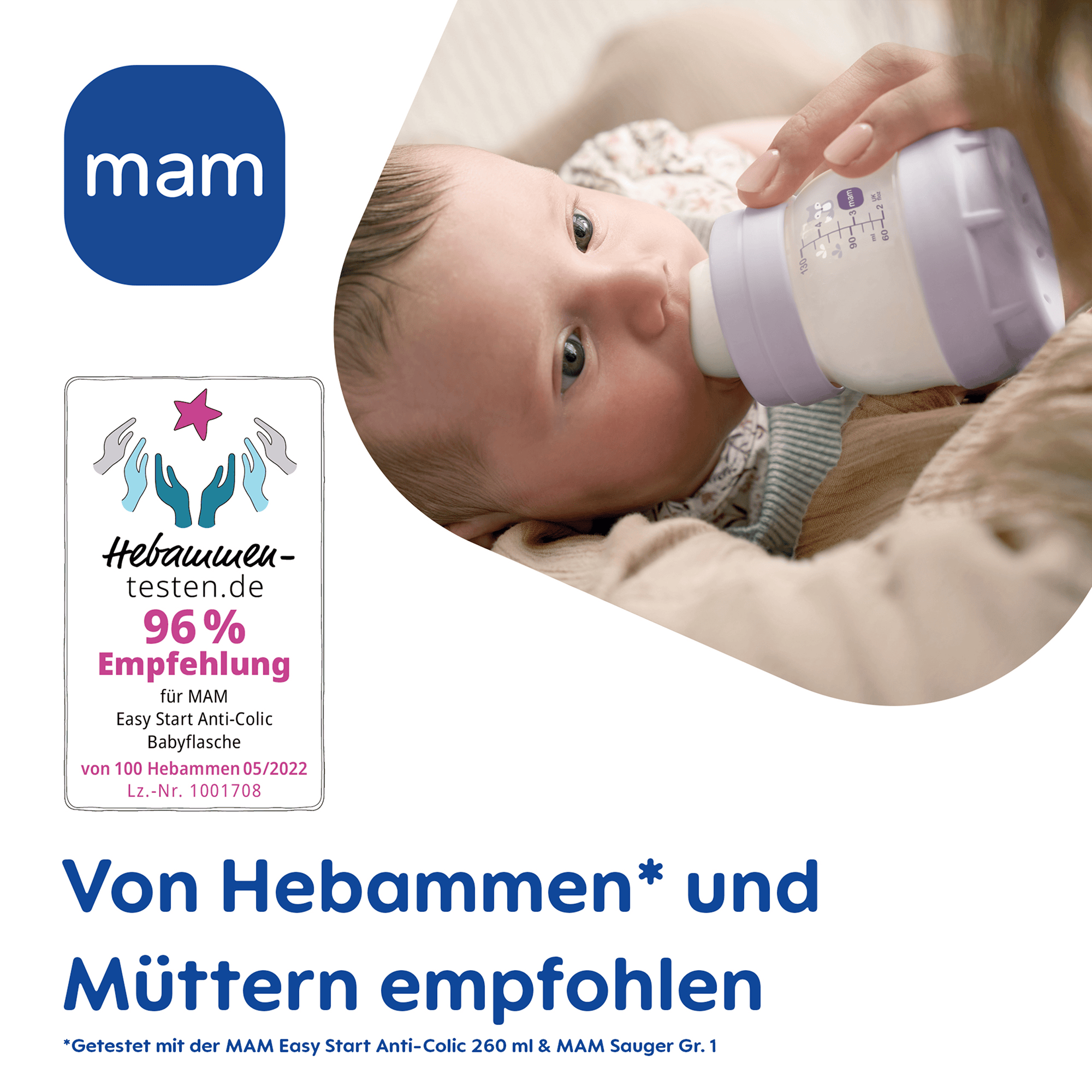Babyfläschchen, MAM, Grün – Produktansicht