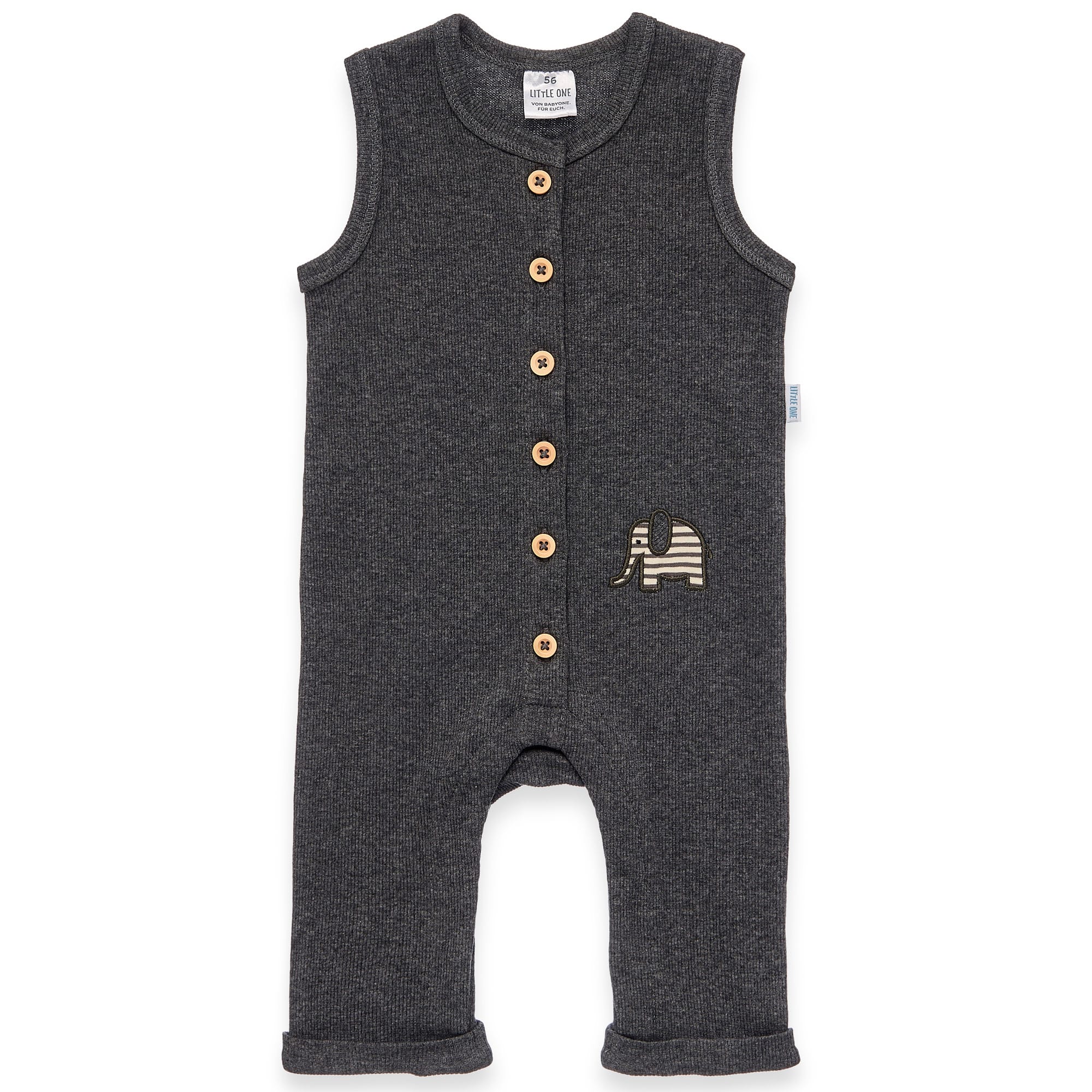 Strampler, LITTLE ONE, Grau – Produktansicht