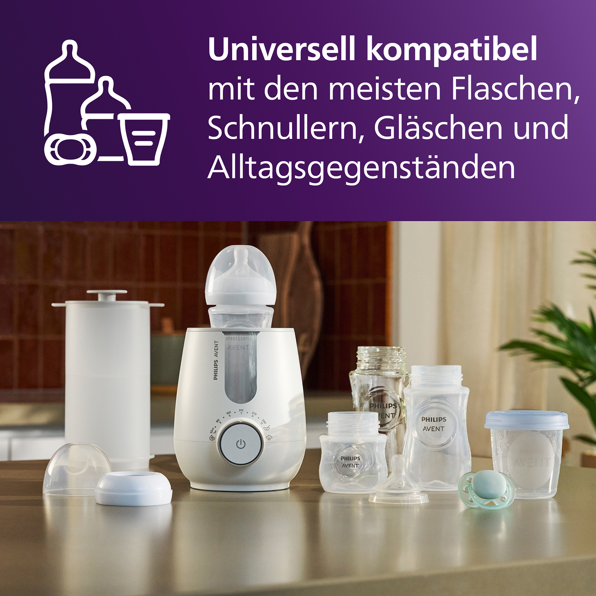 Babykostwärmer, PHILIPS AVENT, Weiß – Produktansicht
