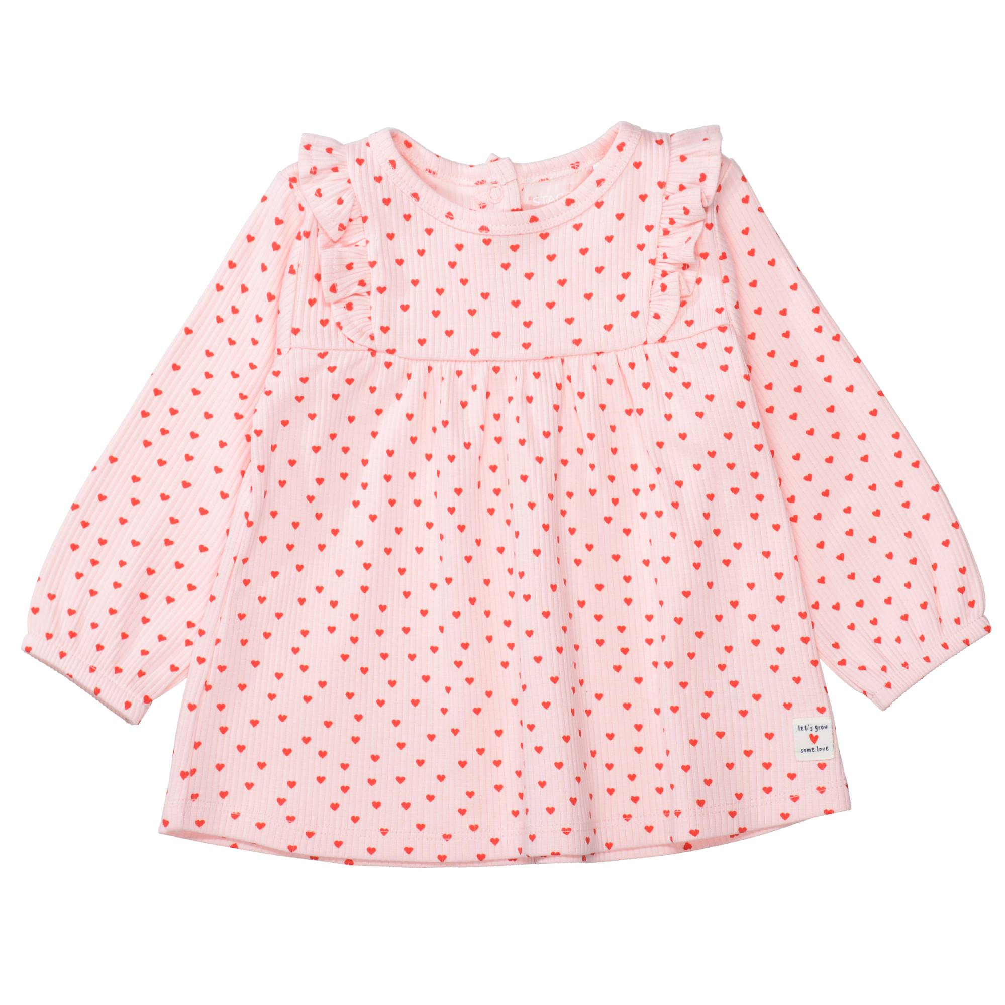 Langarmshirts, STACCATO, Pink – Besonderheit: aus 95% Baumwolle
