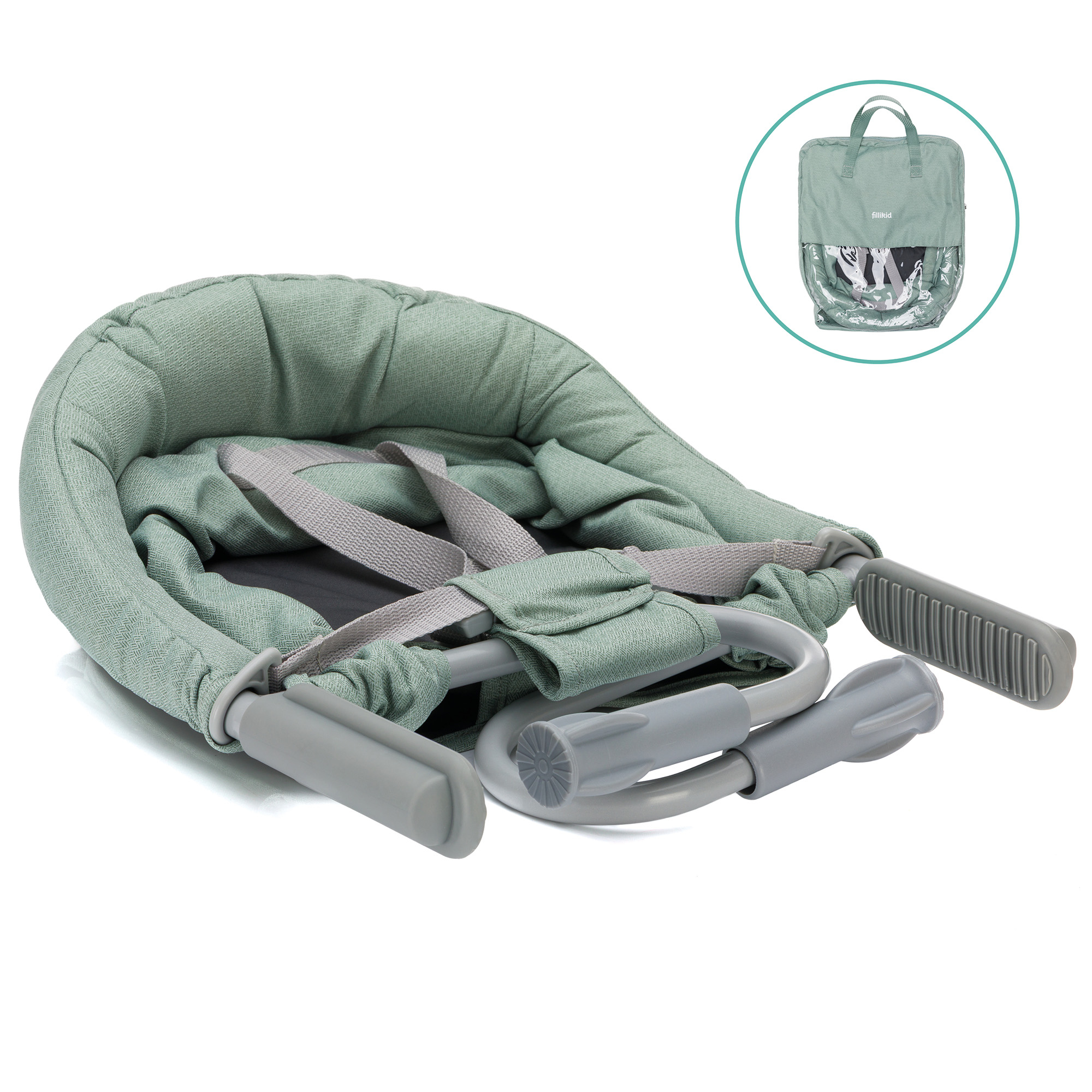 Reisehochstühle, fillikid, Grün – Produktansicht