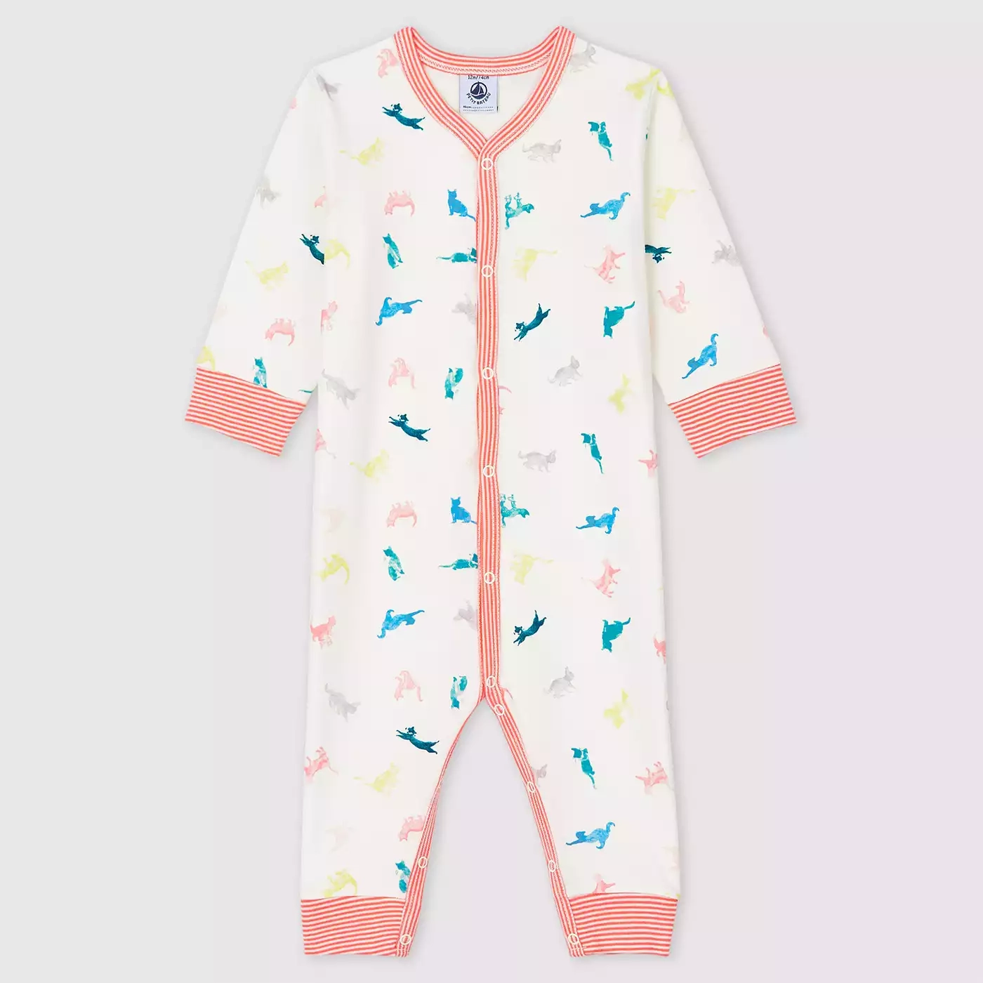 Schlafanzug PETIT BATEAU Weiß Weiß M2000580127102 1