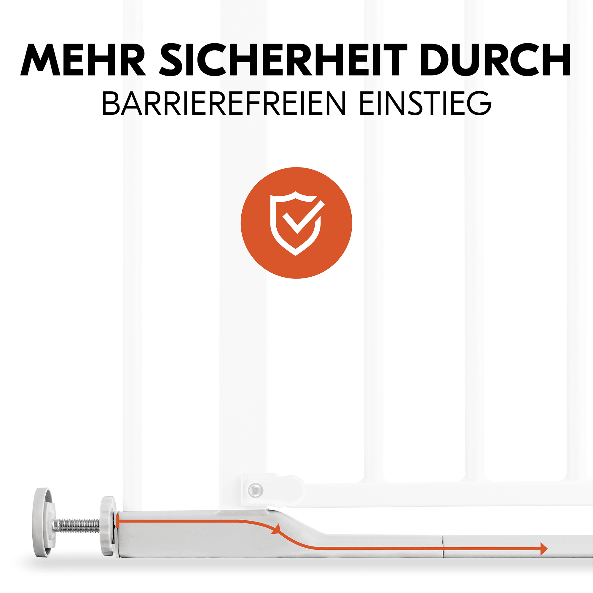 Tür- & Treppenschutzgitter, hauck, Weiß – Produktansicht