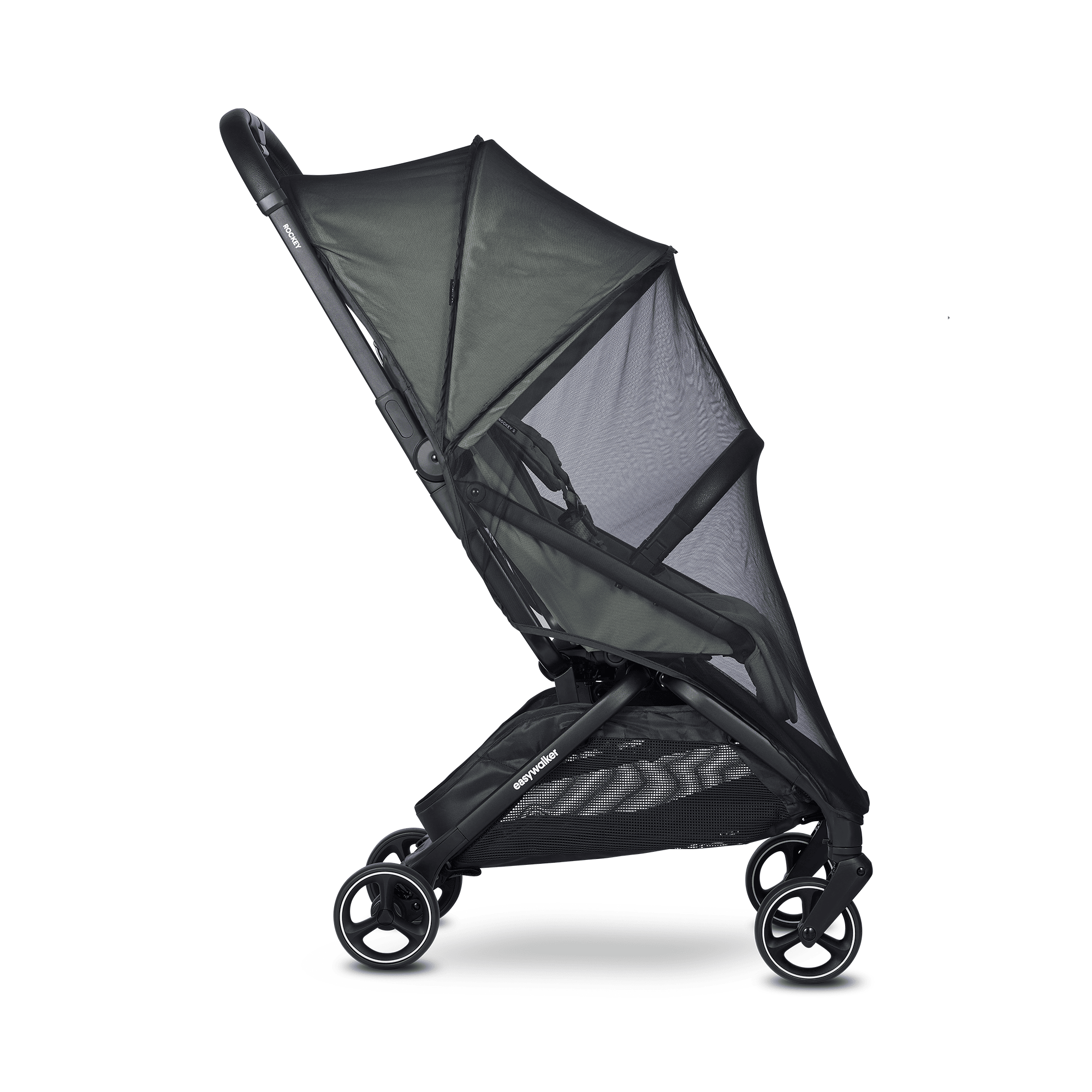 Sonnen- & Insektenschutz Kinderwagen, easywalker, Schwarz – Besonderheit: extrem leichtes Netz