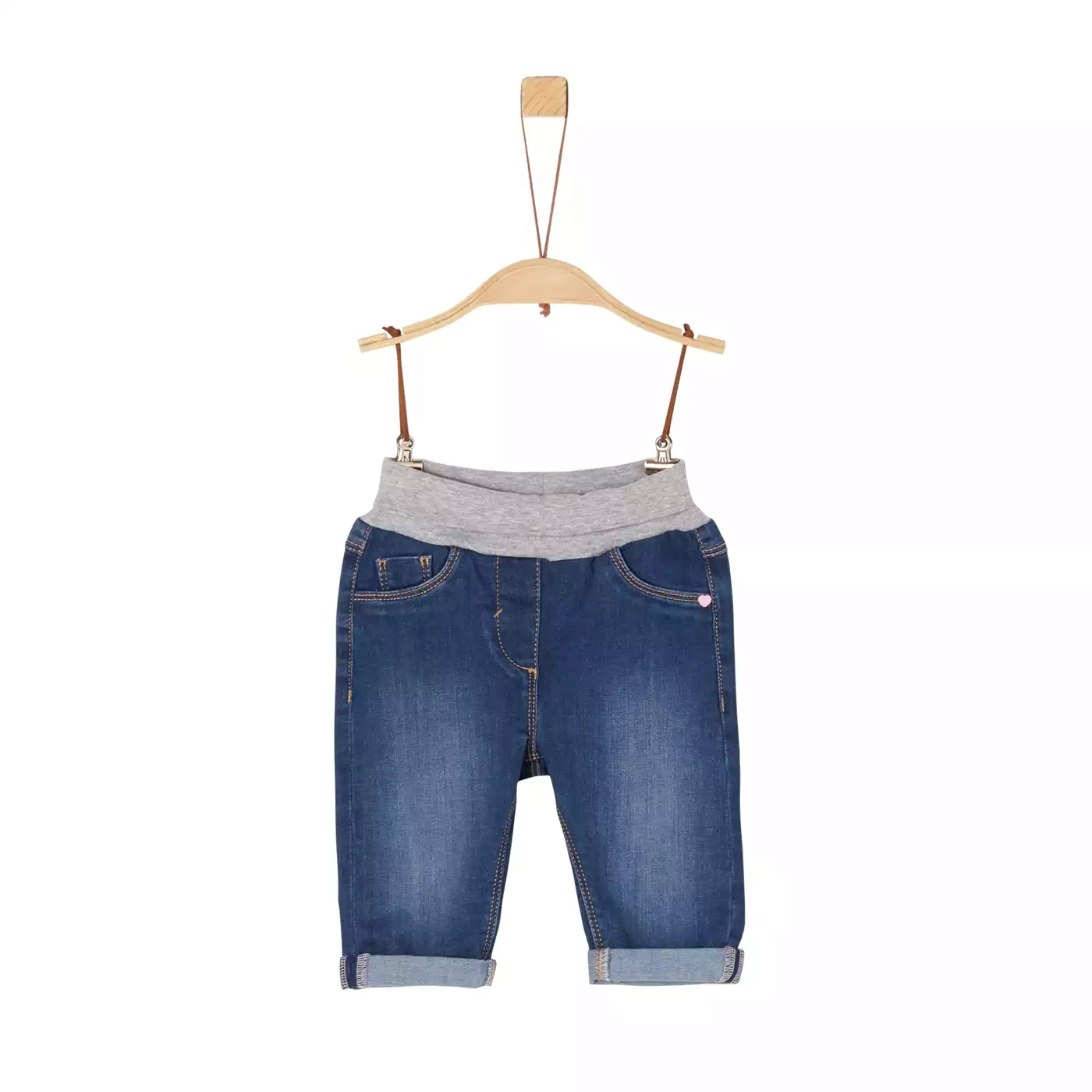 Lange Hosen, s.Oliver, Blau – Besonderheit: elastisches Umschlagbündchen