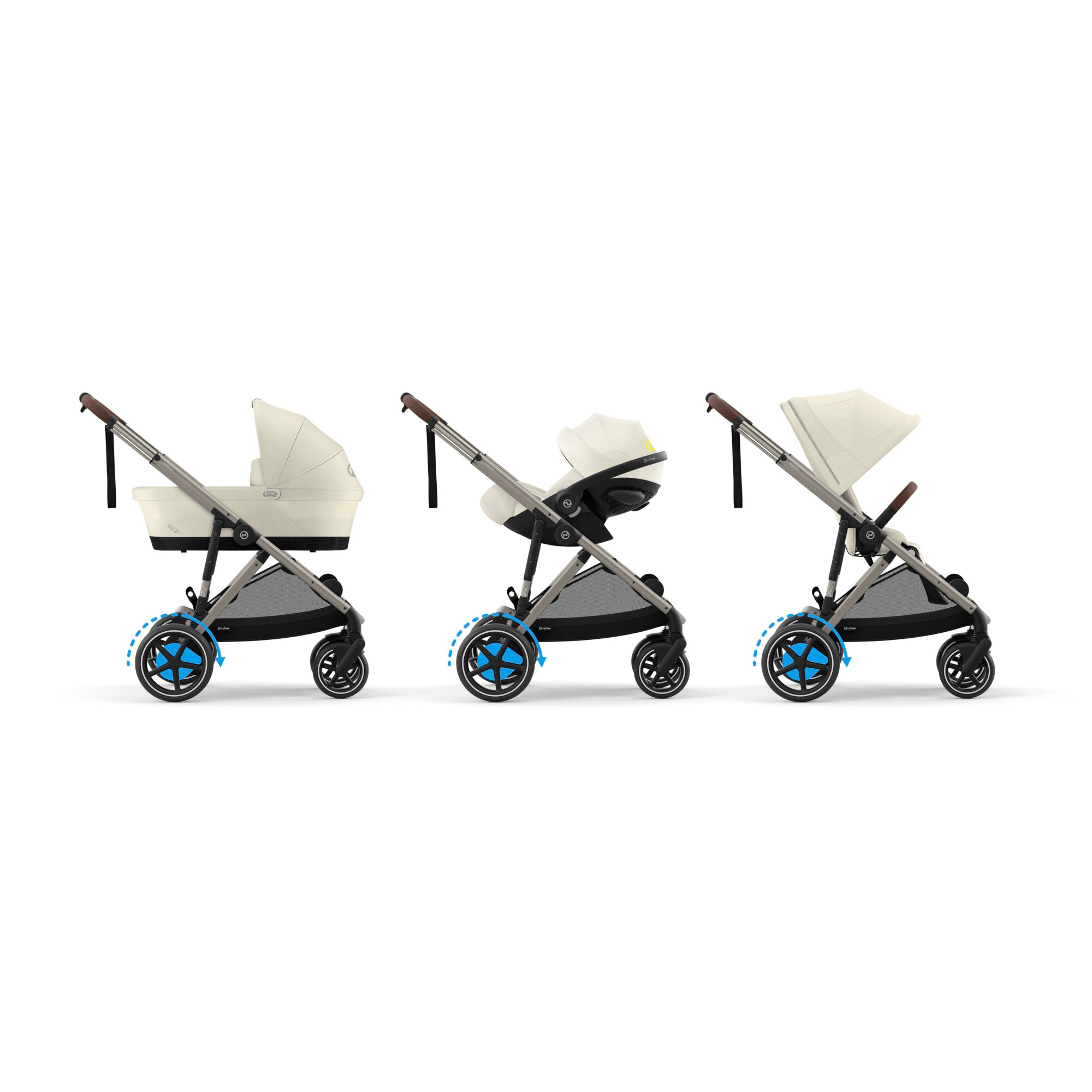 Kombi-Kinderwagen, cybex, Beige – Produktansicht