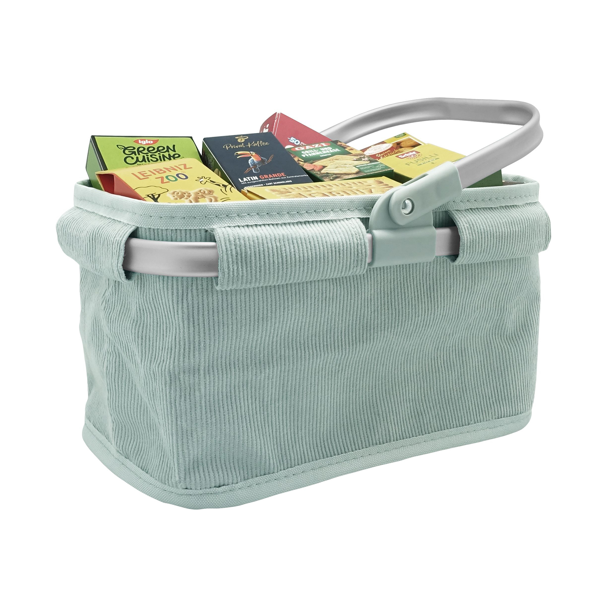 Kaufladen, Tanner, Grün – Besonderheit: Einkaufskorb als Zubehör für Kaufladen und Spielküche
