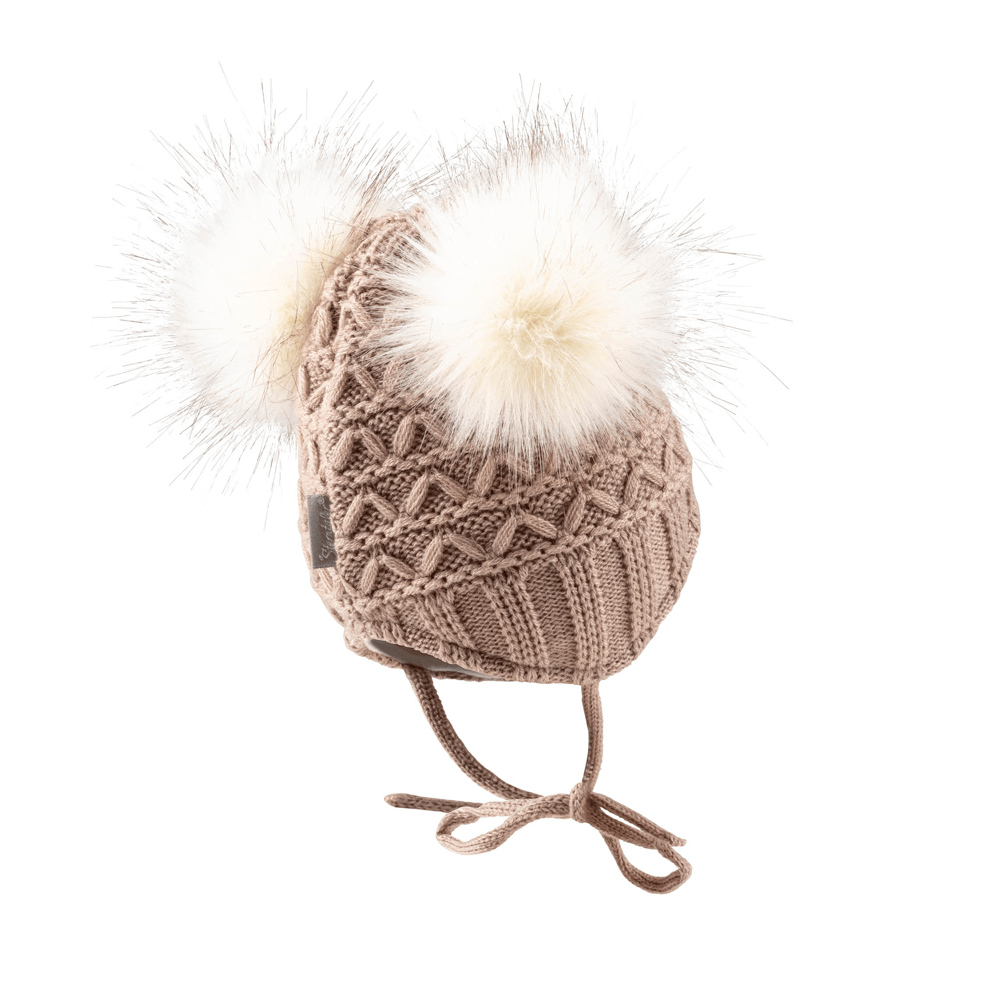 Strickmützen, Sterntaler, Beige – Produktansicht