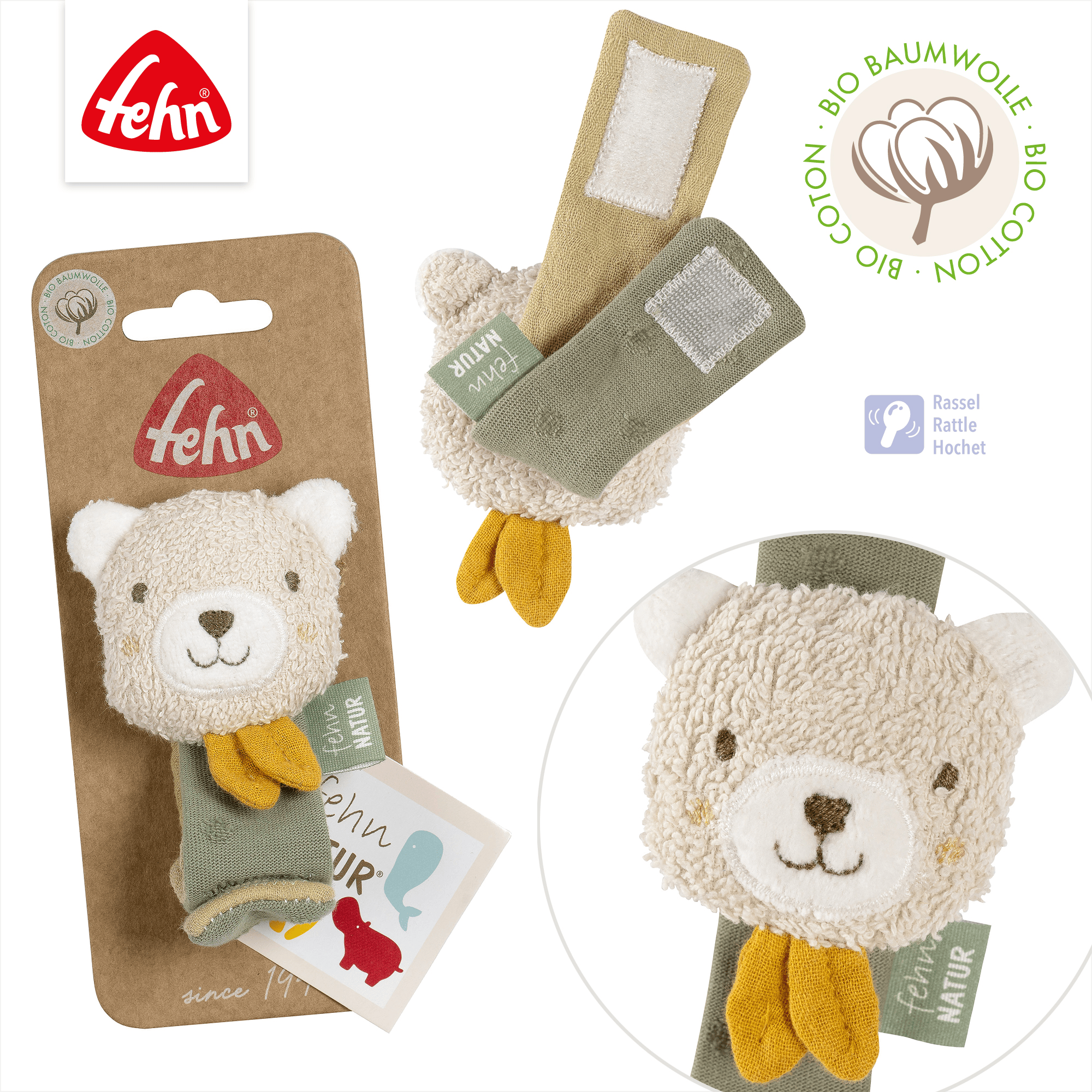 Rasseln & Greiflinge, fehn, Grün – Produktansicht