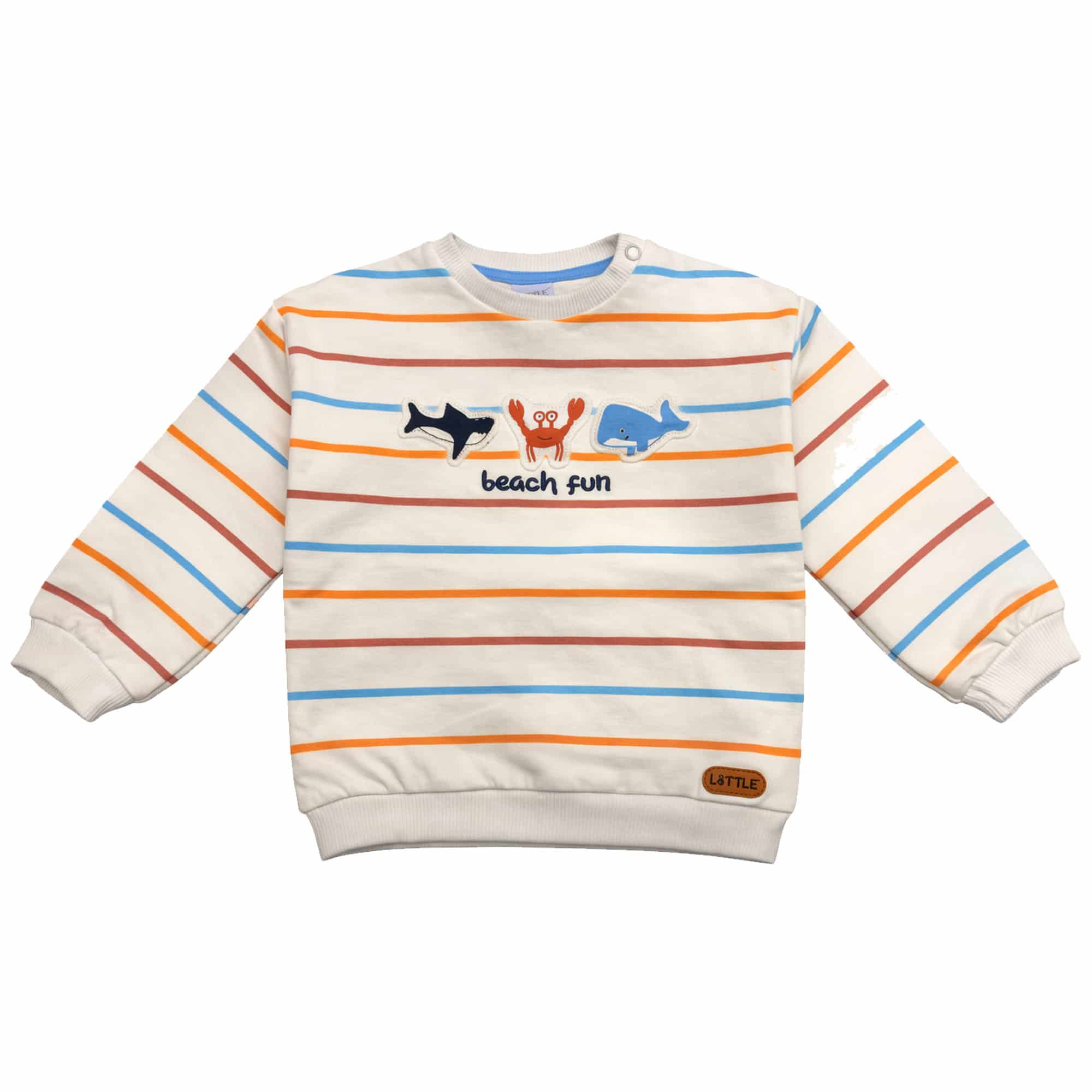 Pullover & Sweatshirts, LITTLE, Weiß – Besonderheit: aus 95% Baumwolle