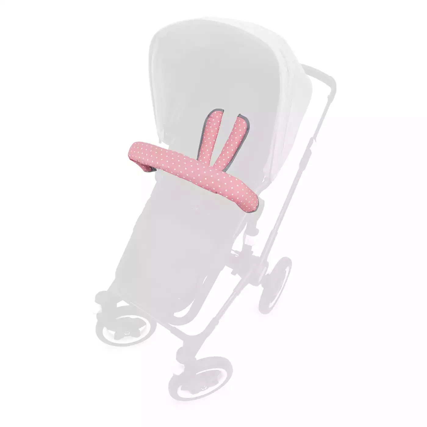 Kinderwagen Zubehör, Liebes vPriebes, Pink – Besonderheit: 3-teiliges Gurtpolster-Set