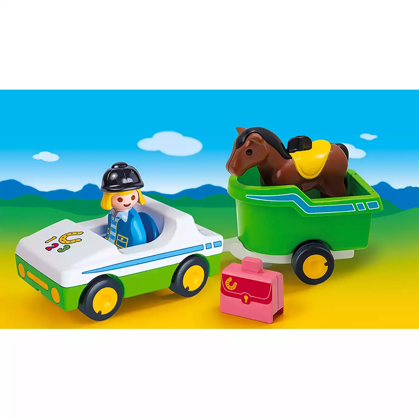 PKW mit Pferdeanhänger 70181 playmobil 2000576221326 3