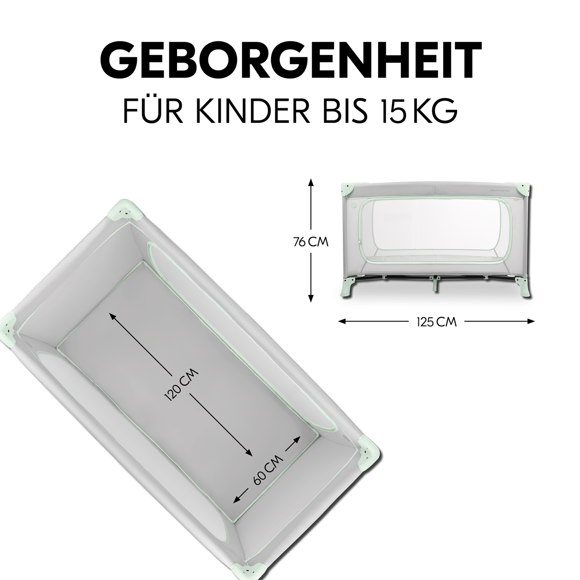 Reisebetten & Zubehör, hauck, Grün – Produktansicht