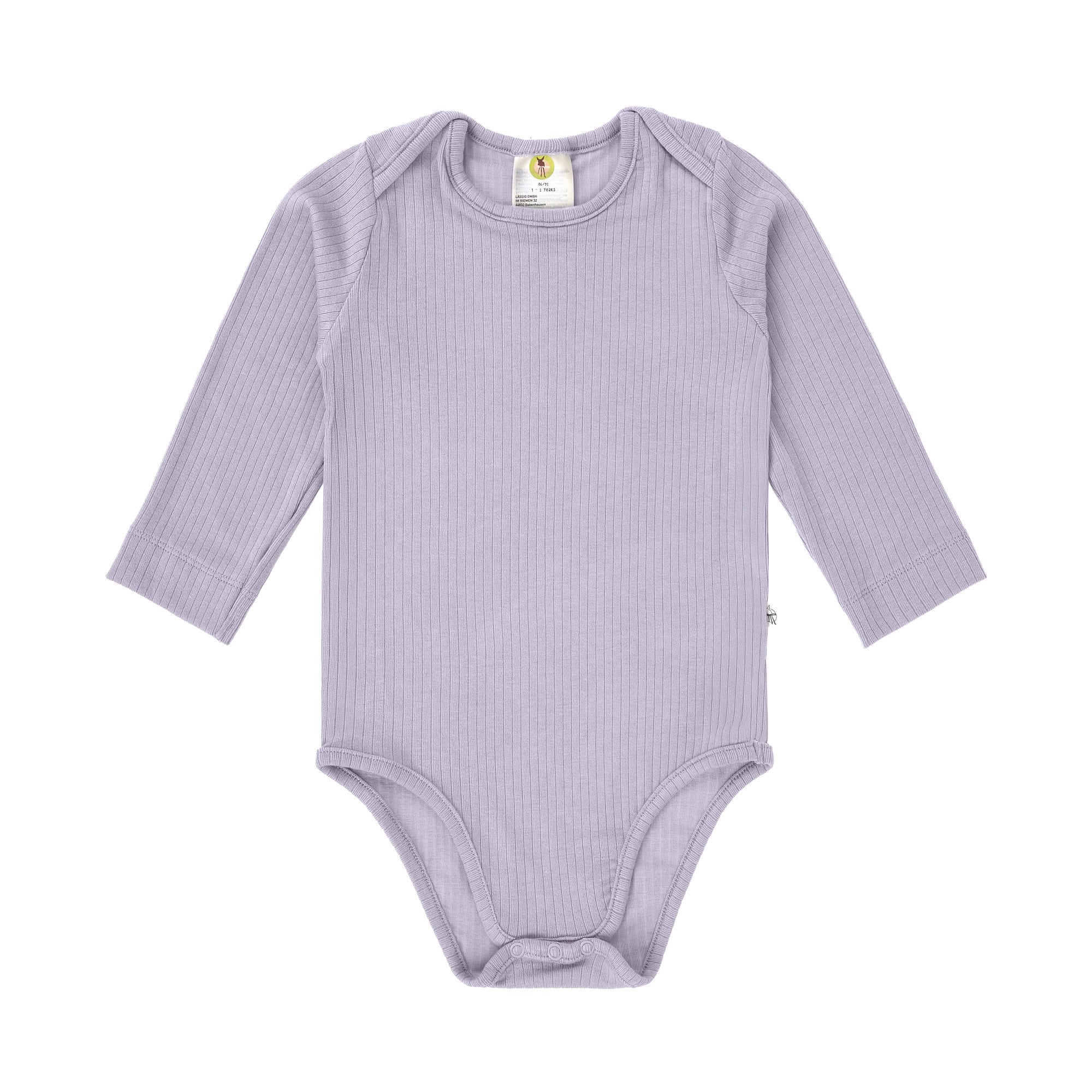 Langarmbodys, LÄSSIG, Lila – Besonderheit: aus 97% Lyocell