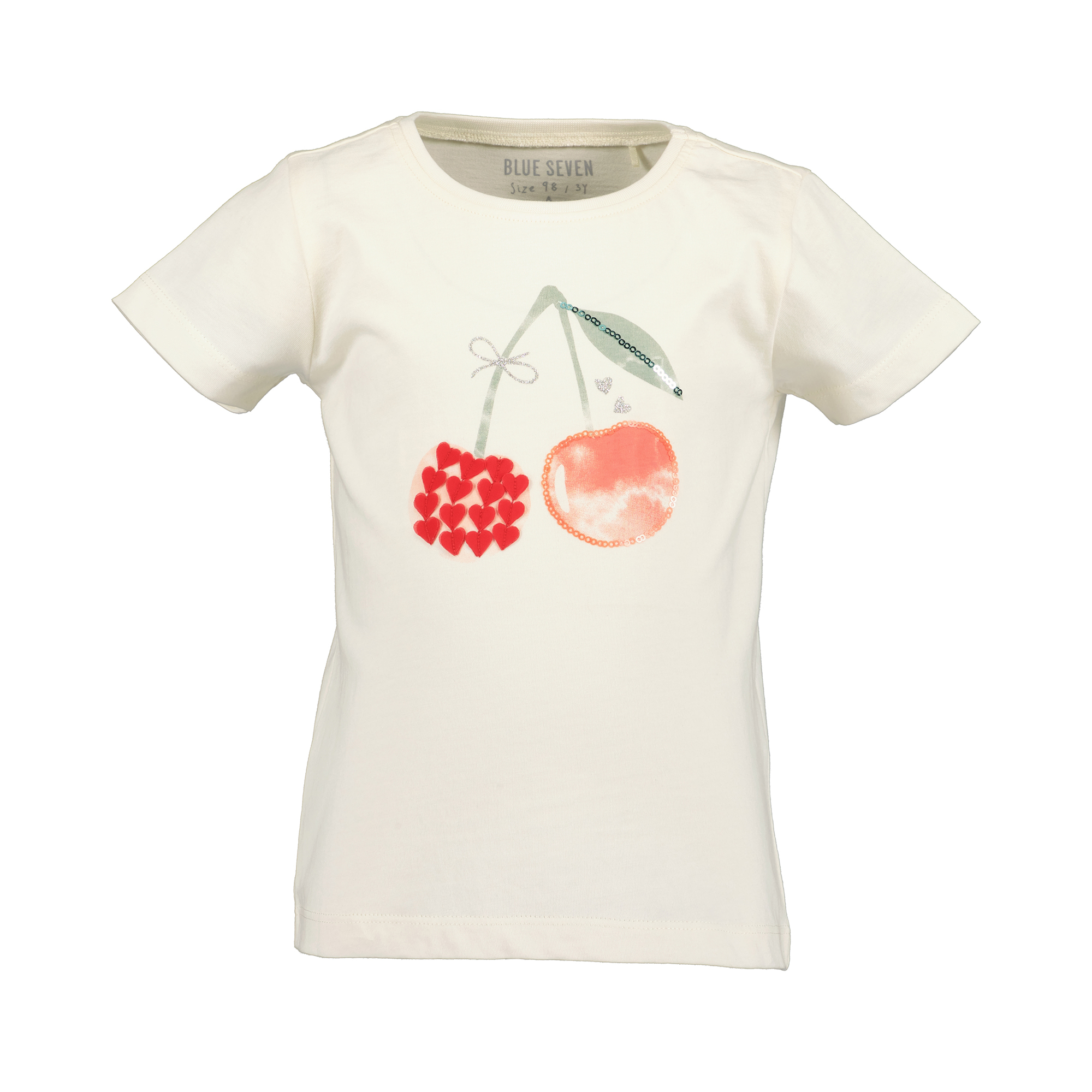 Kurzarmshirts, blue seven, Weiß – Produktansicht