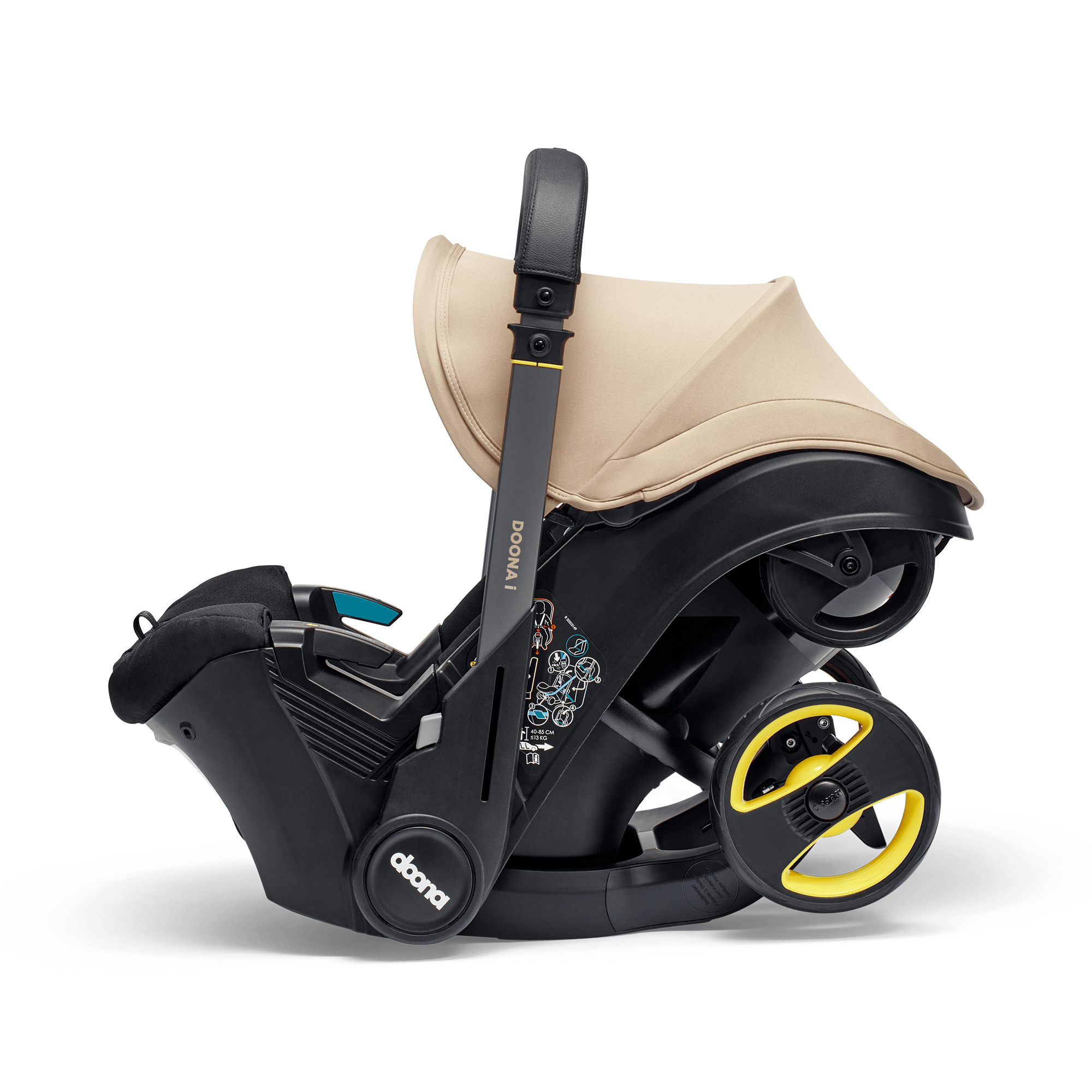 Babyschalen 0-13 kg, Gruppe 0+, doona, Beige – Produktansicht