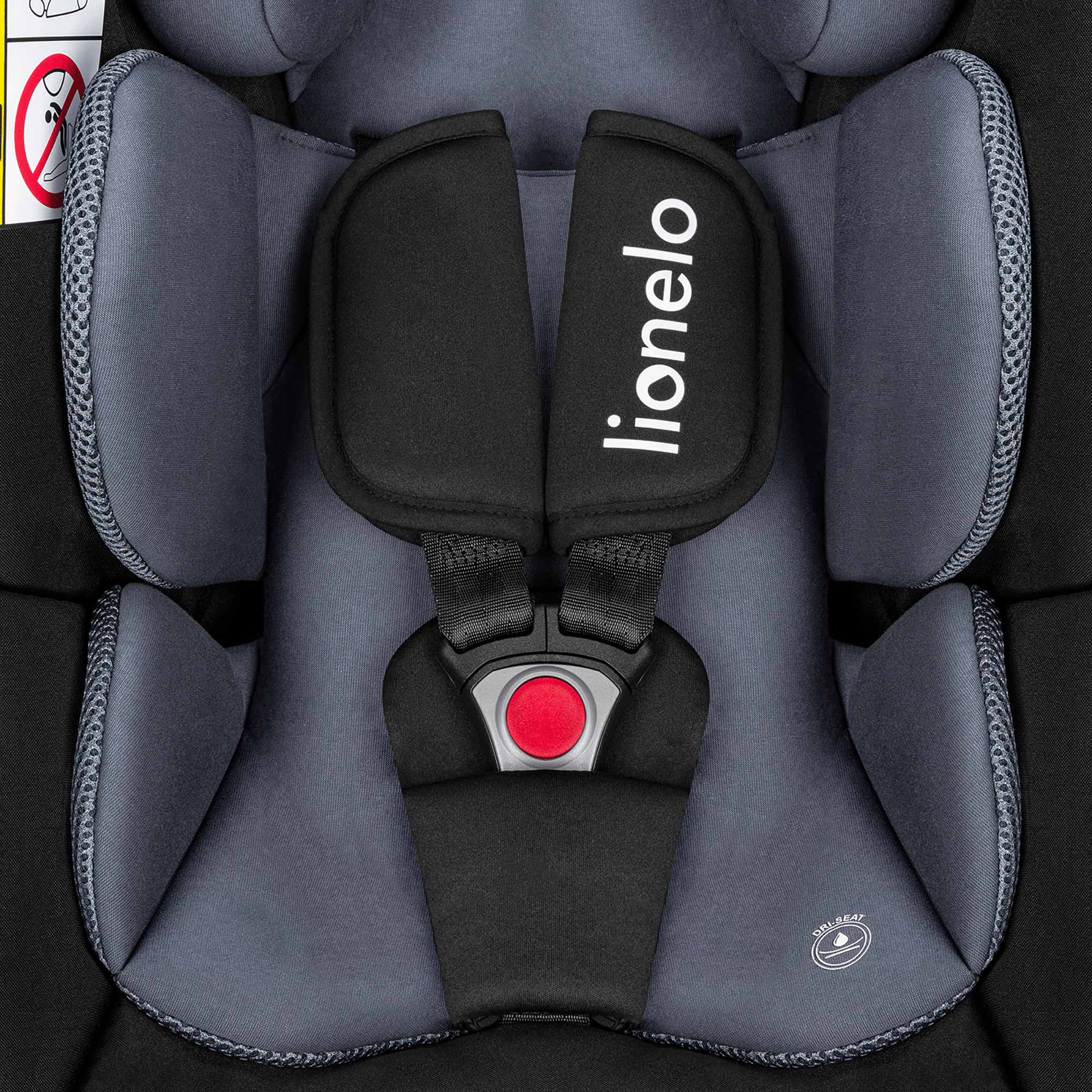 Babyschalen 0-13 kg, Gruppe 0+, lionelo, Schwarz – Produktansicht
