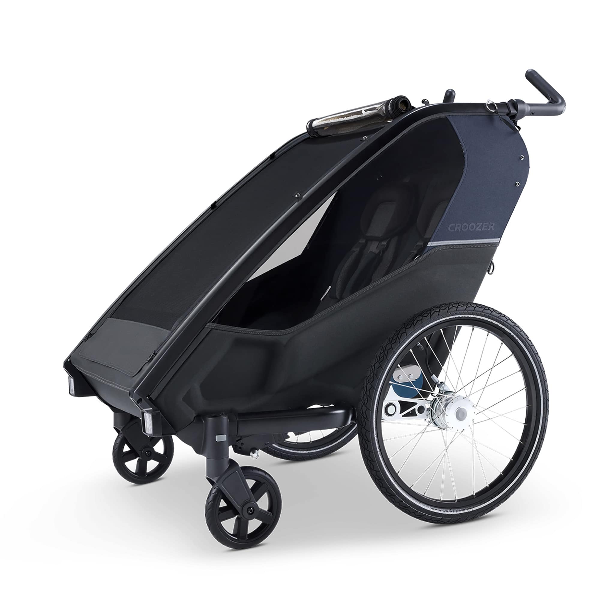 Fahrradanhänger, Croozer, Blau – Produktansicht