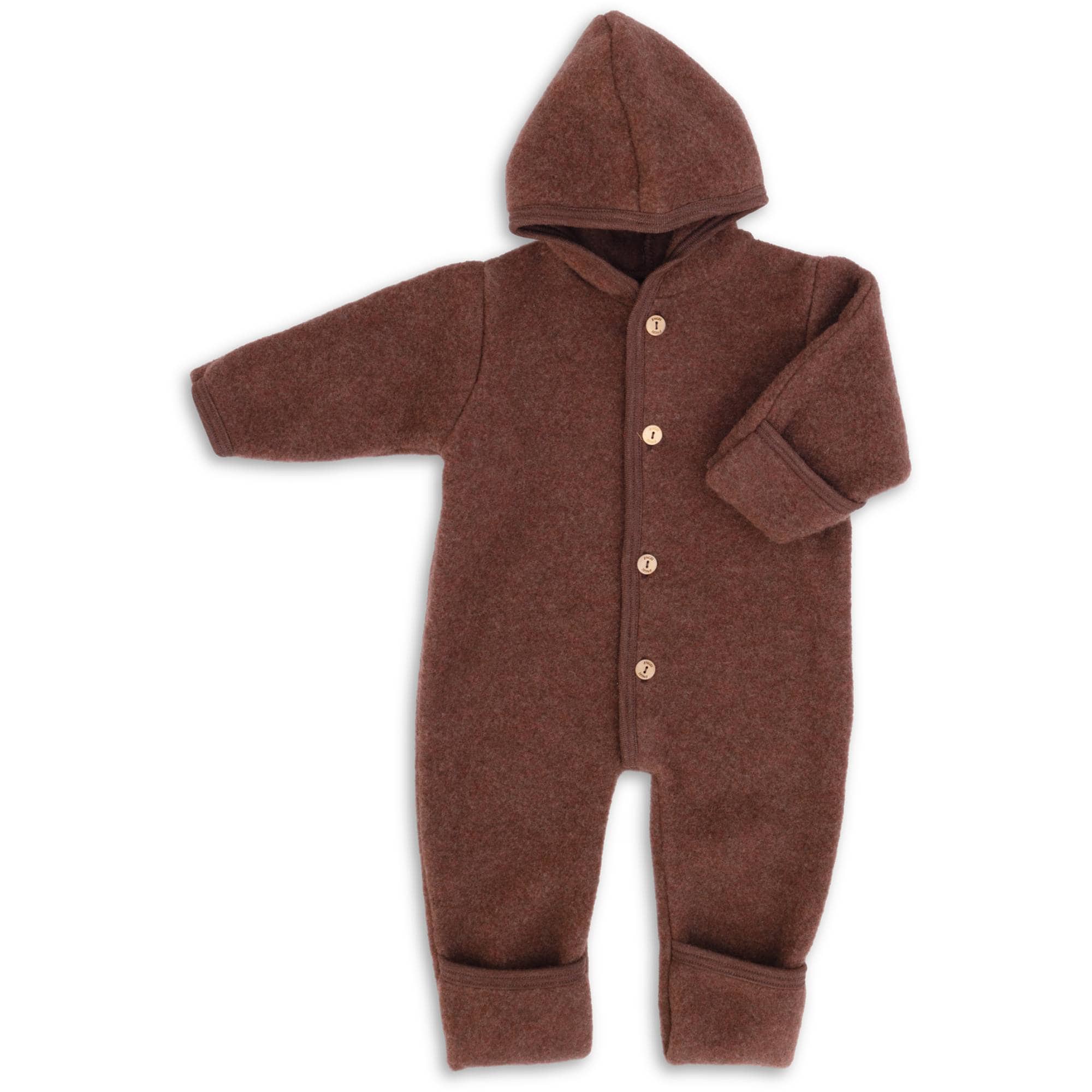 Fleece Overalls, ENGEL, Braun – Produktansicht