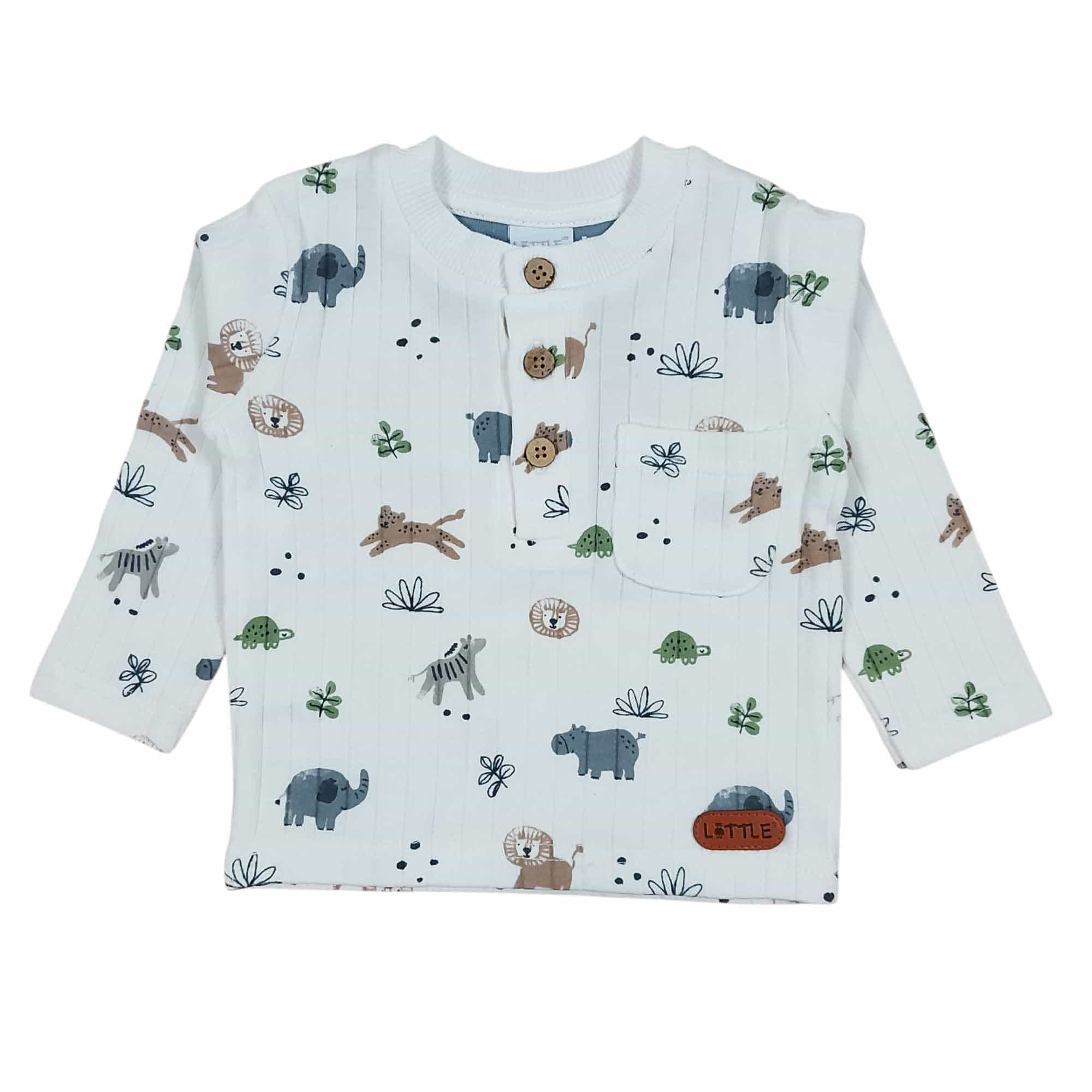 Langarmshirts, LITTLE, Weiß – Produktansicht