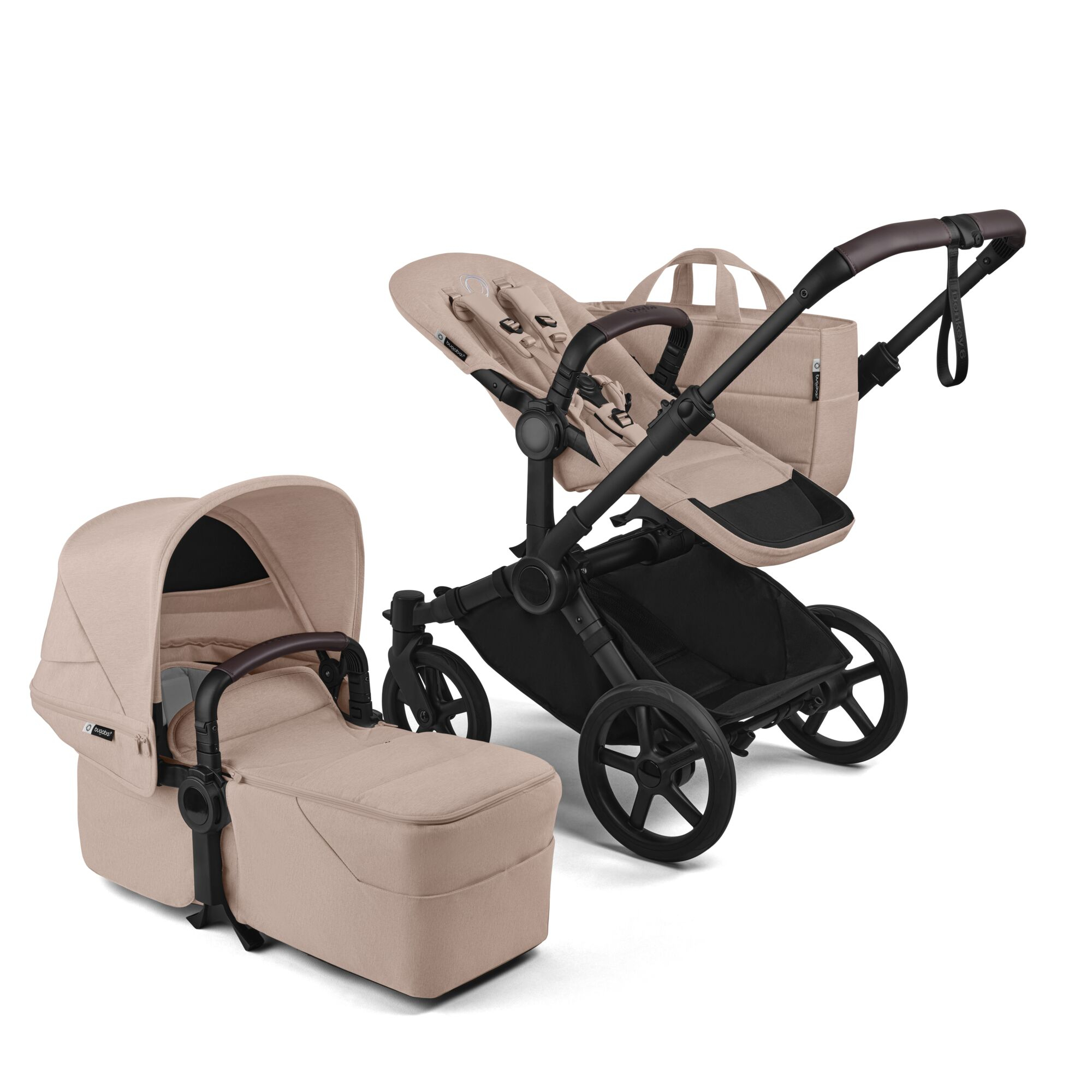Kombi-Kinderwagen, bugaboo, Beige – Produktansicht