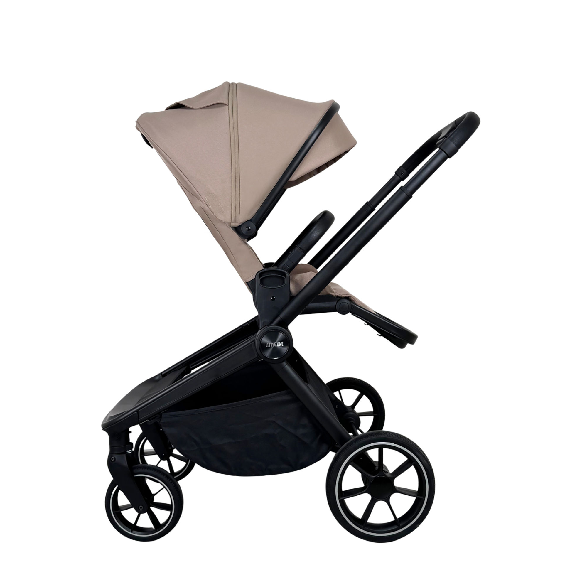 Kombi-Kinderwagen, LITTLE ONE, Schwarz – Produktansicht