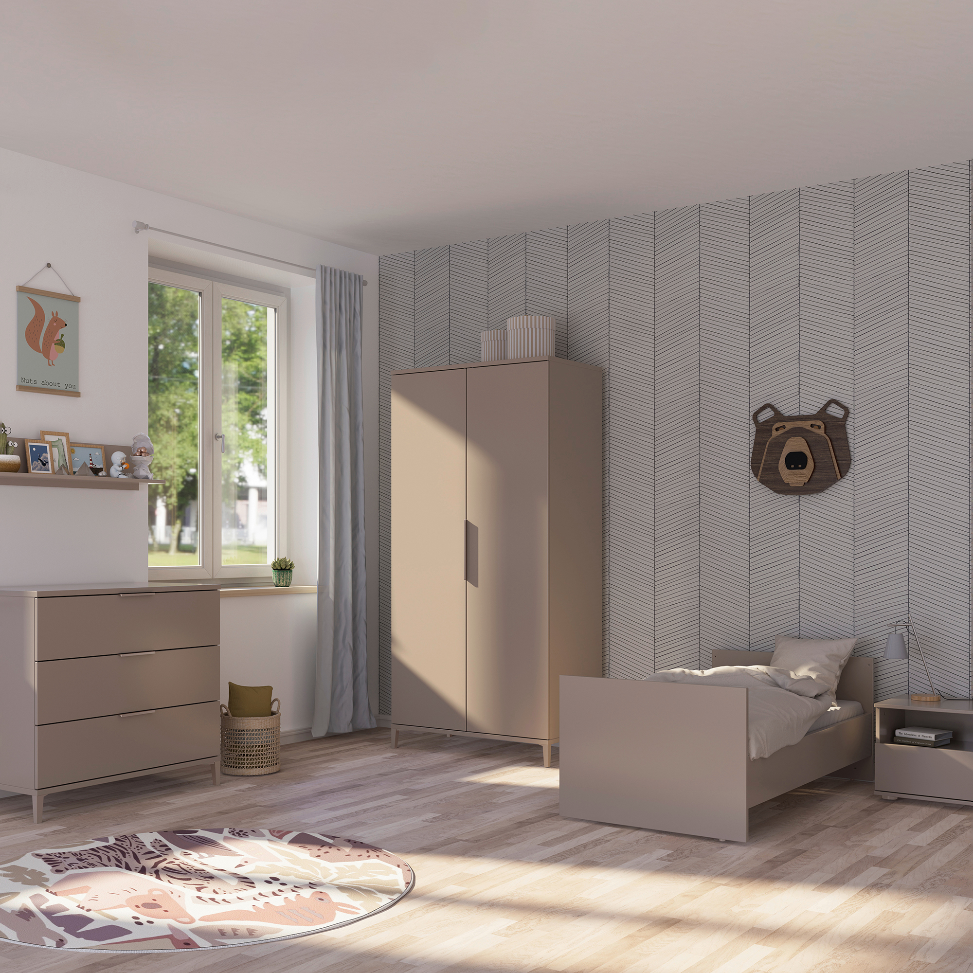 Gitterbetten, Yuny by PAIDI, Grau – Produktansicht