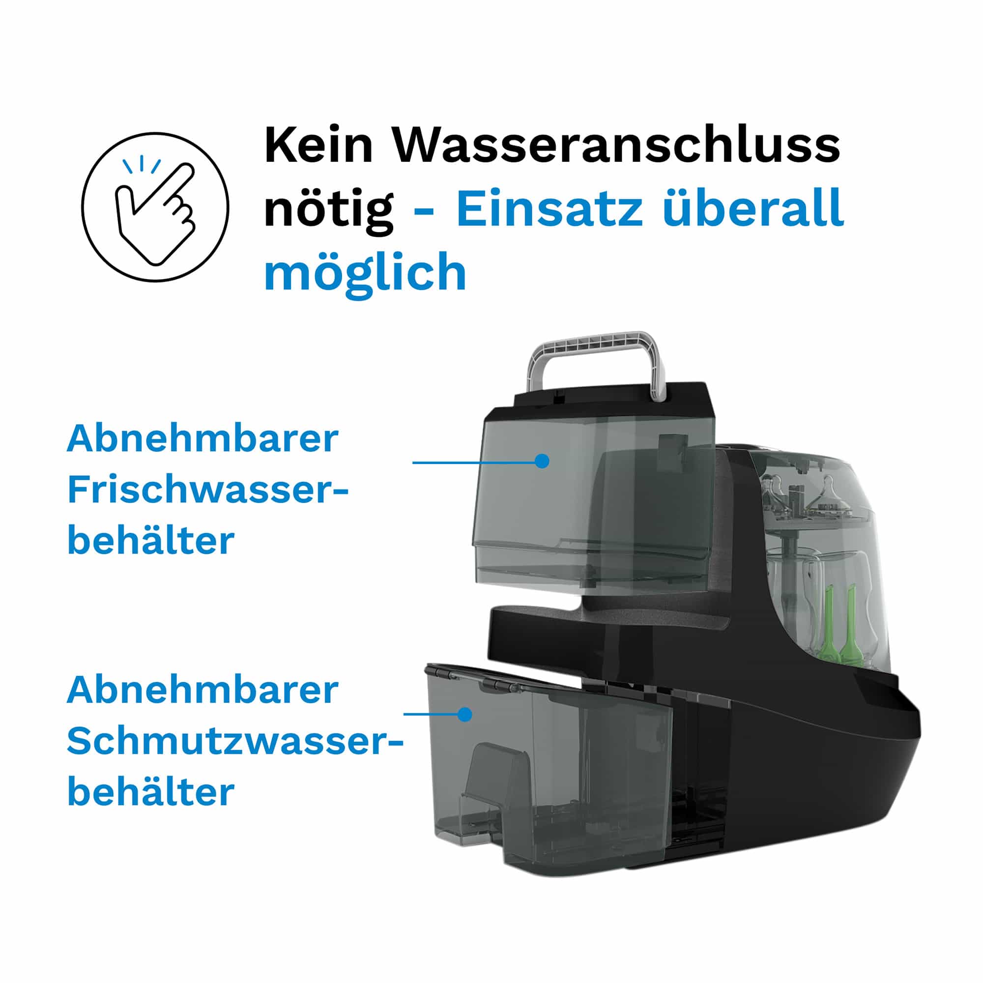 Vaporisatoren, babybrezza, Schwarz – Produktansicht
