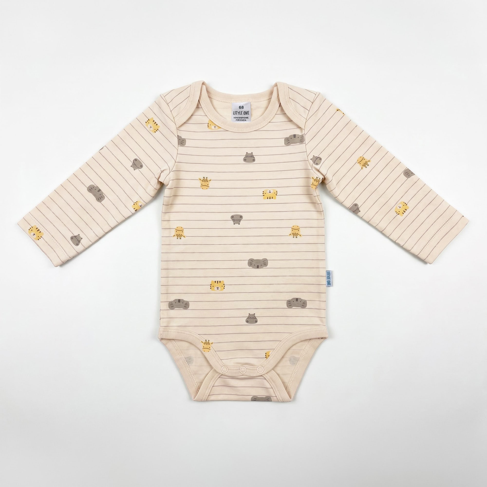 Langarmbodys, LITTLE ONE, Beige – Produktansicht