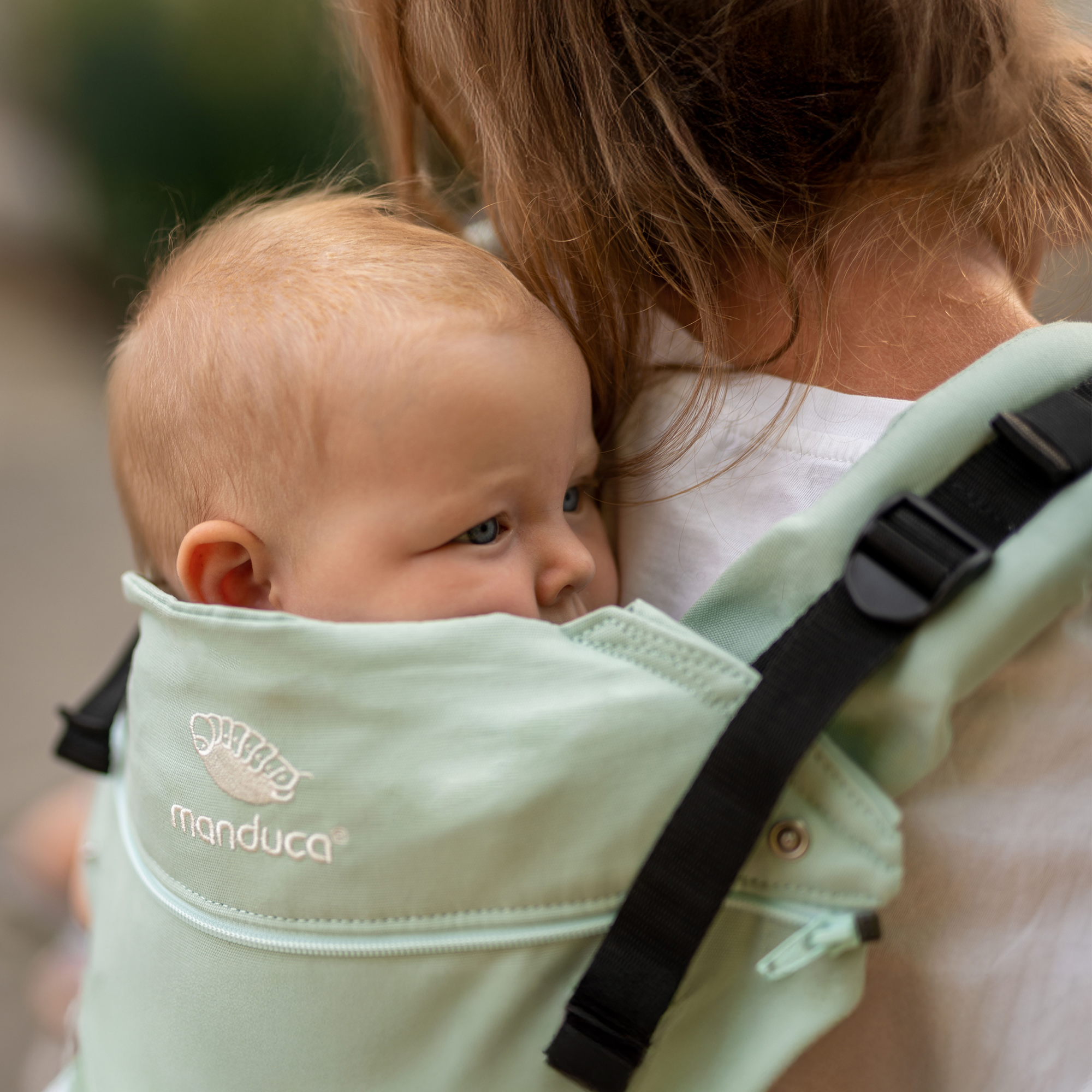 Babytragen, manduca, Grün – Produktansicht