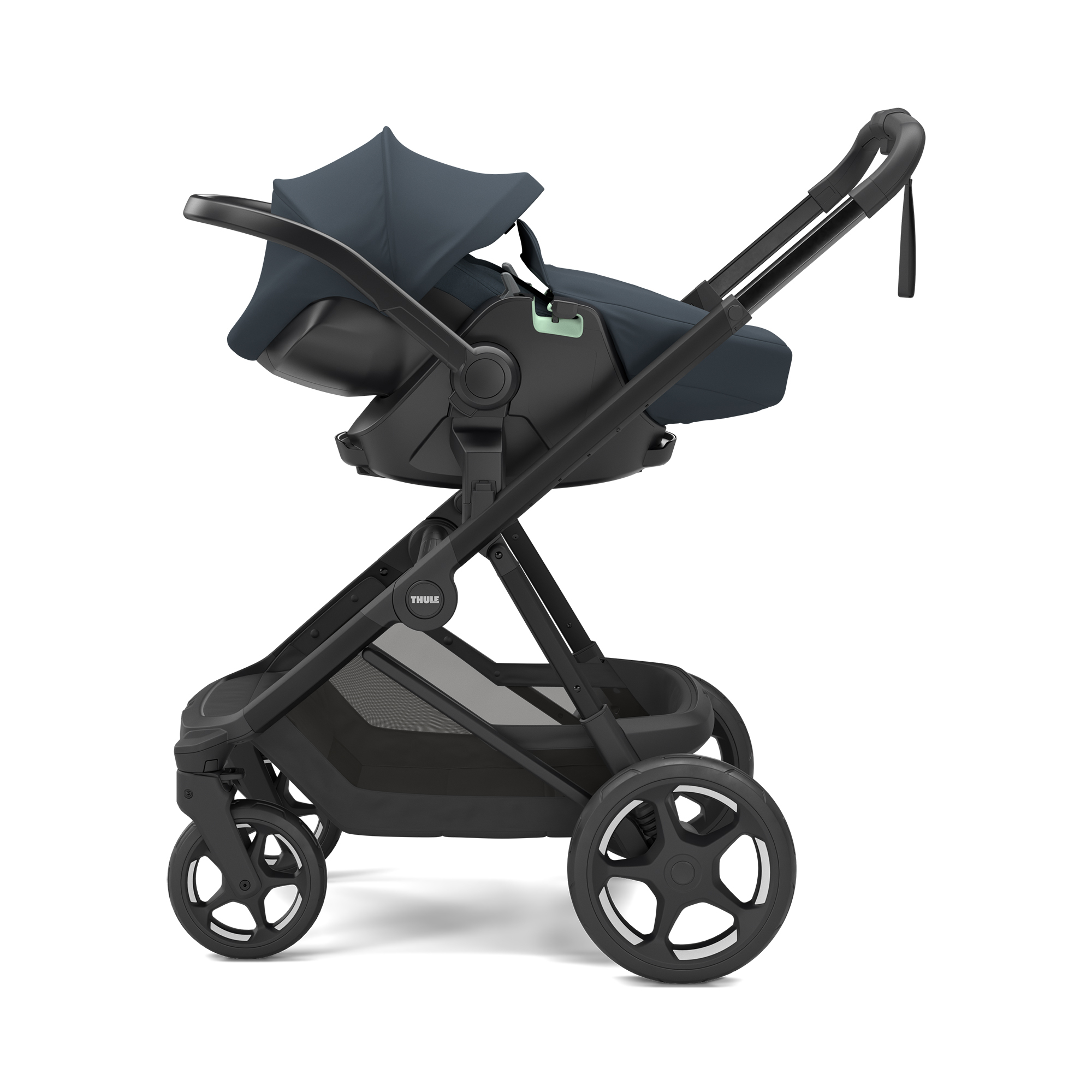 Babyschalen 0-13 kg, Gruppe 0+, THULE, Schwarz – Produktansicht