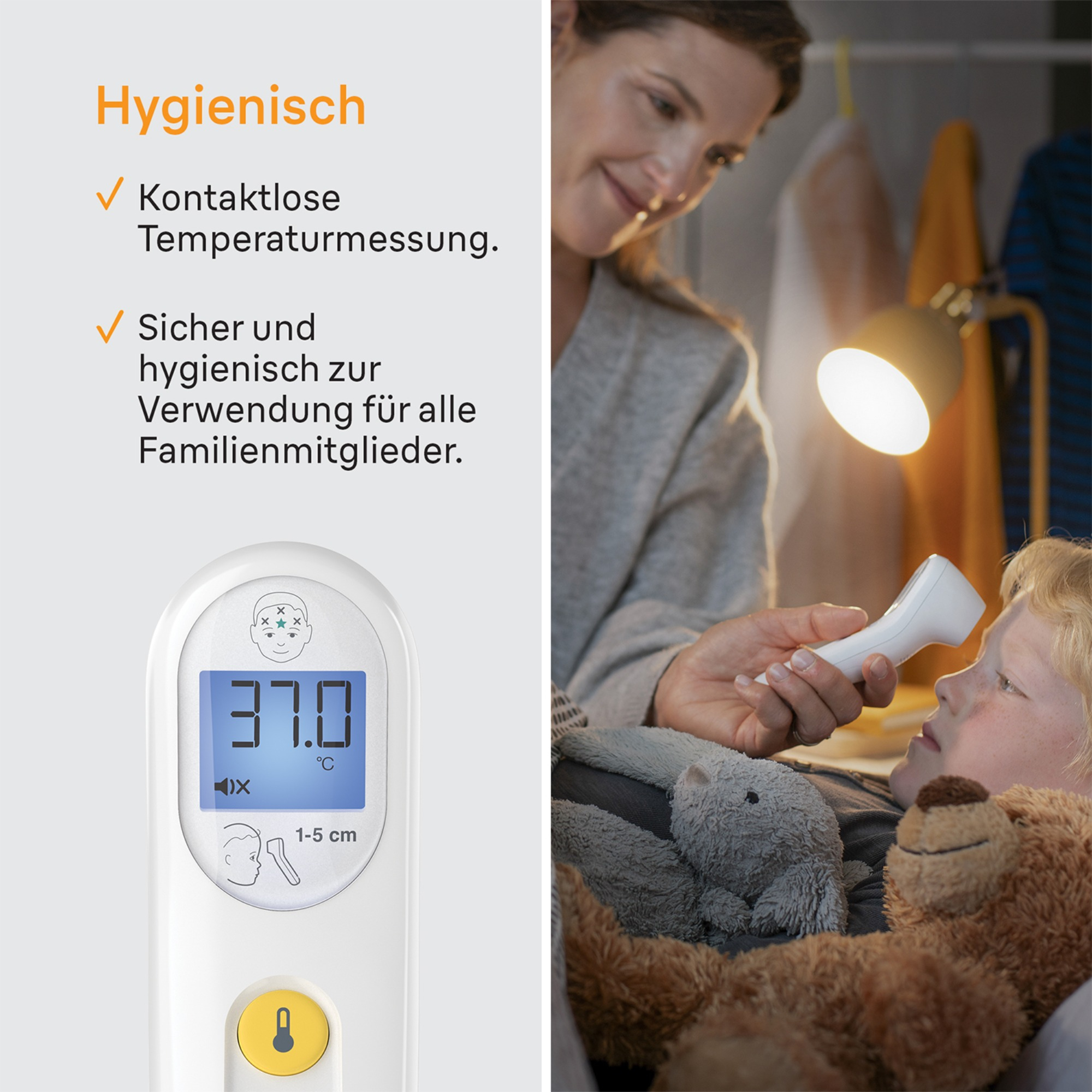 Fieberthermometer, BRAUN, Weiß – Produktansicht