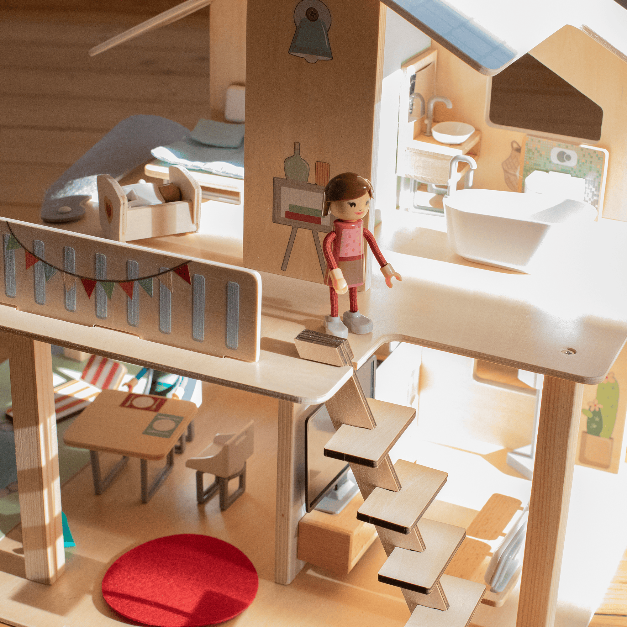 Puppen & Puppenwagen, Eichhorn, Braun – Produktansicht