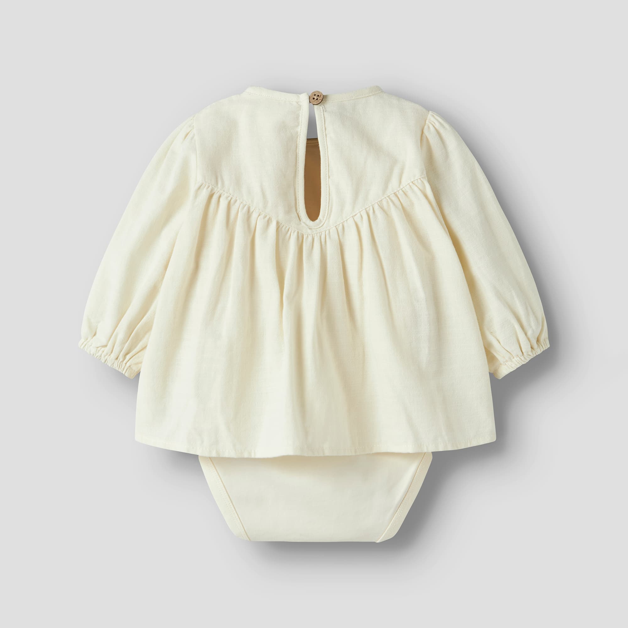 Langarmbodys, Lil' Atelier, Beige – Produktansicht