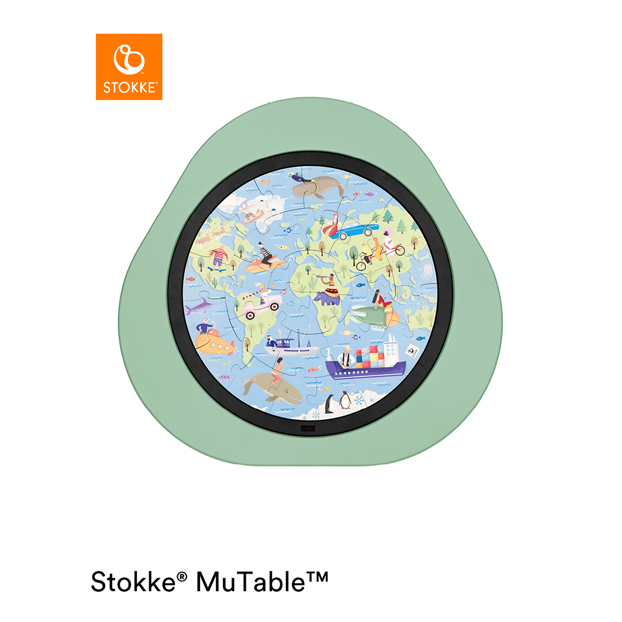 MuTable™ Puzzle V2 "Rund um die Welt" STOKKE 2000585150204 1