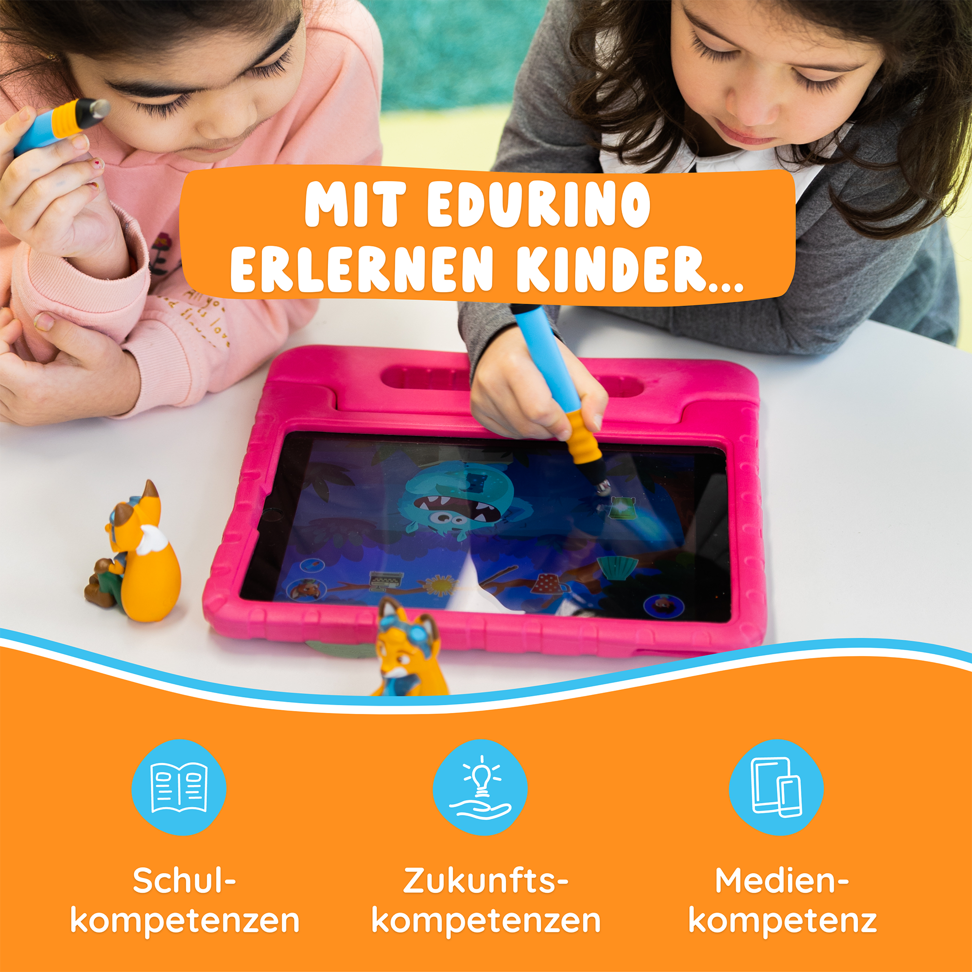 Spielfiguren, EDURINO, Orange – Produktansicht