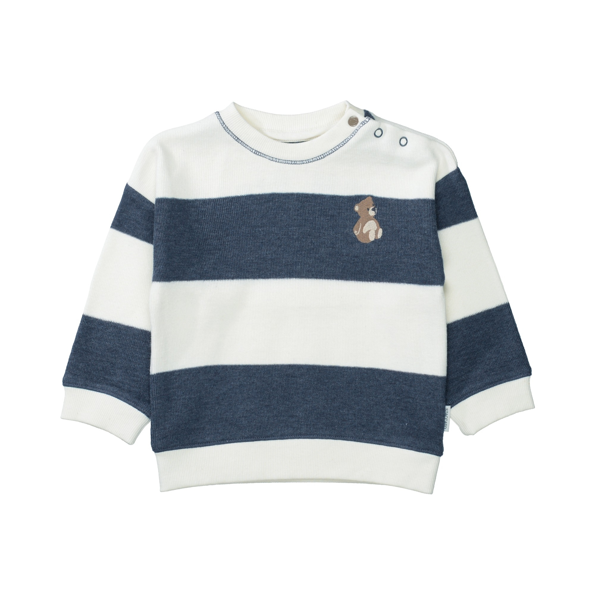 Pullover & Sweatshirts, STACCATO, Blau – Besonderheit: aus 100% Baumwolle