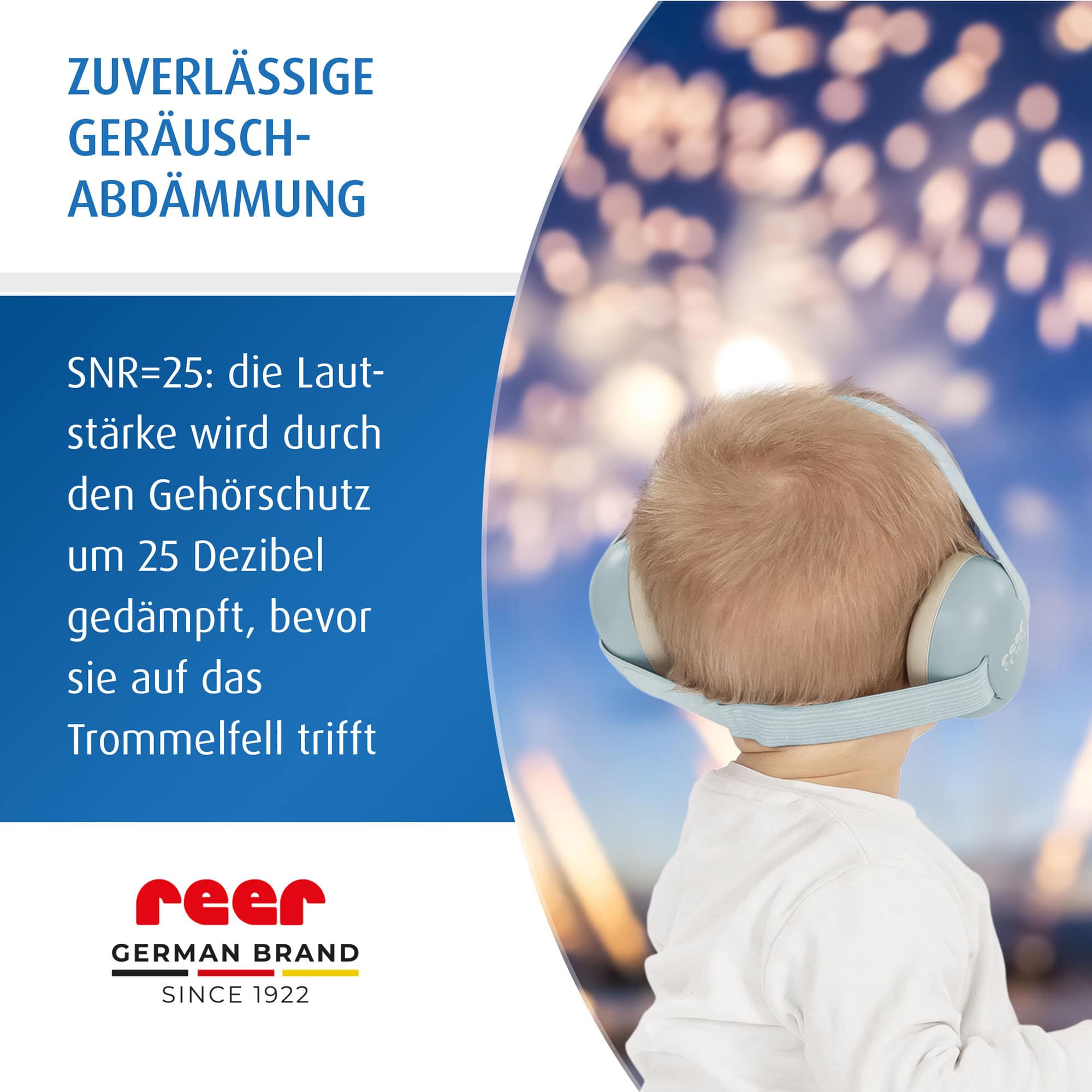 Gehörschutz, reer, Blau – Produktansicht