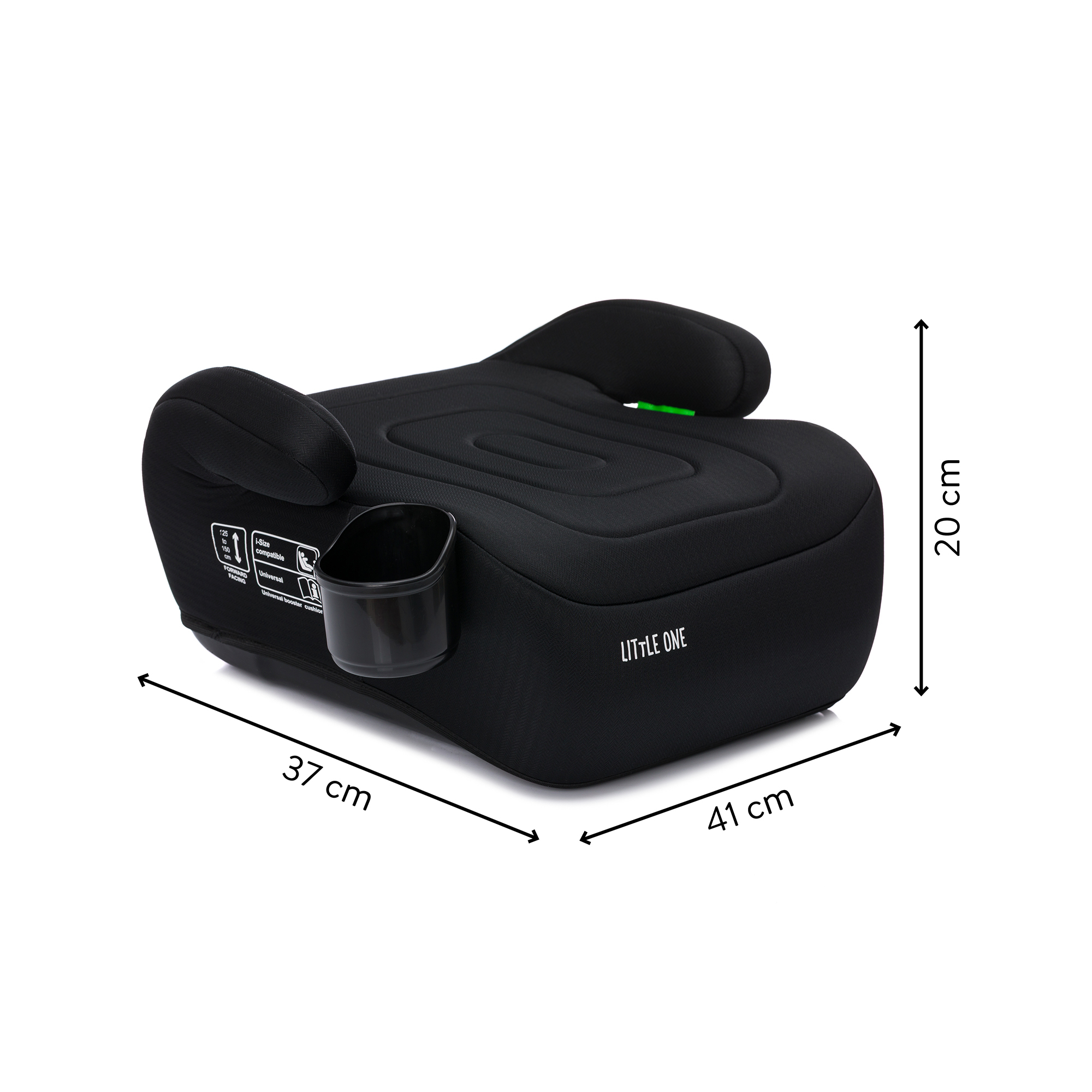 Kindersitze 15-36 kg, Gruppe 2/3, LITTLE ONE, Schwarz – Produktansicht