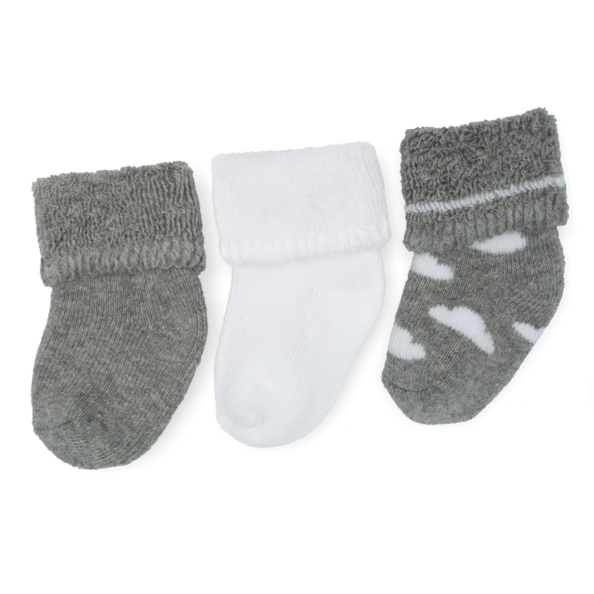 Socken & Strumpfhosen, LITTLE ONE, Grau – Besonderheit: praktischer 3er-Pack