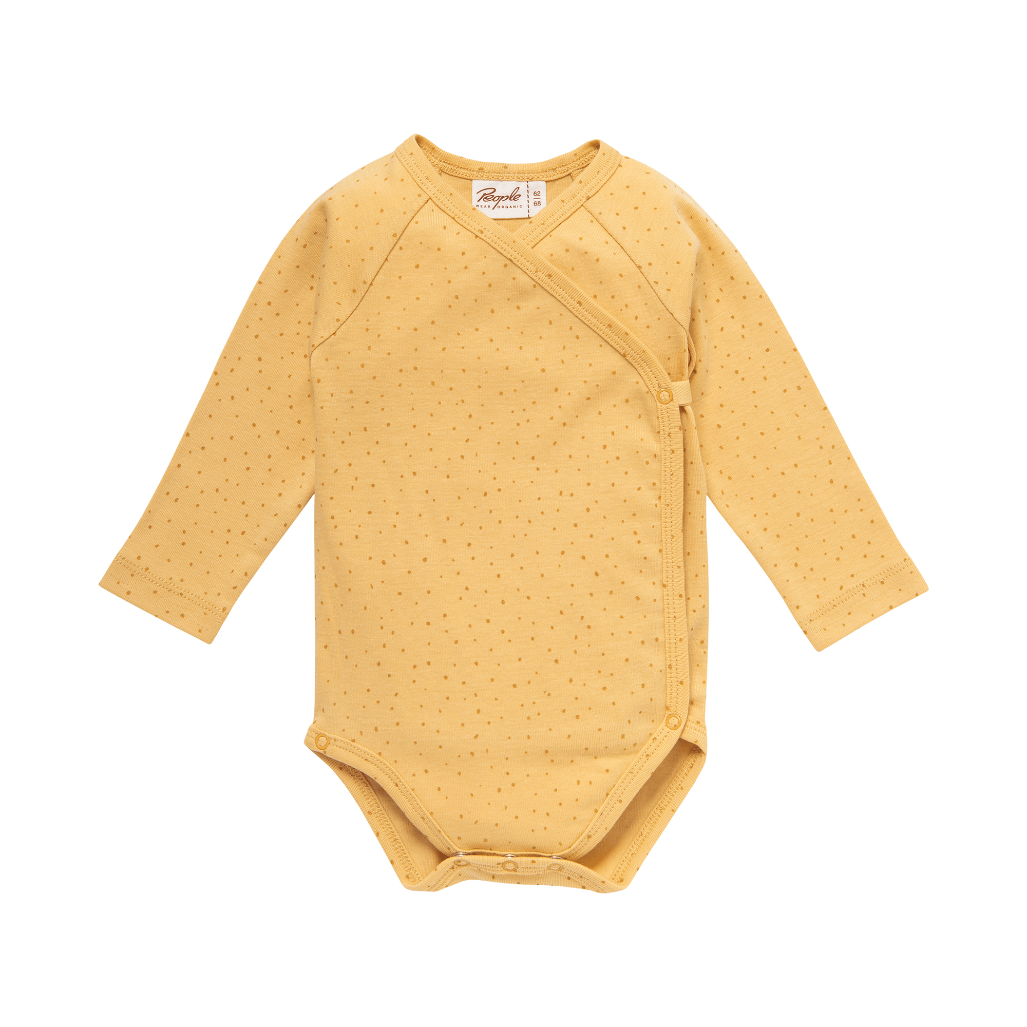 Wickelbodys, People Wear Organic, Gelb – Besonderheit: aus 100% Bio-Baumwolle
