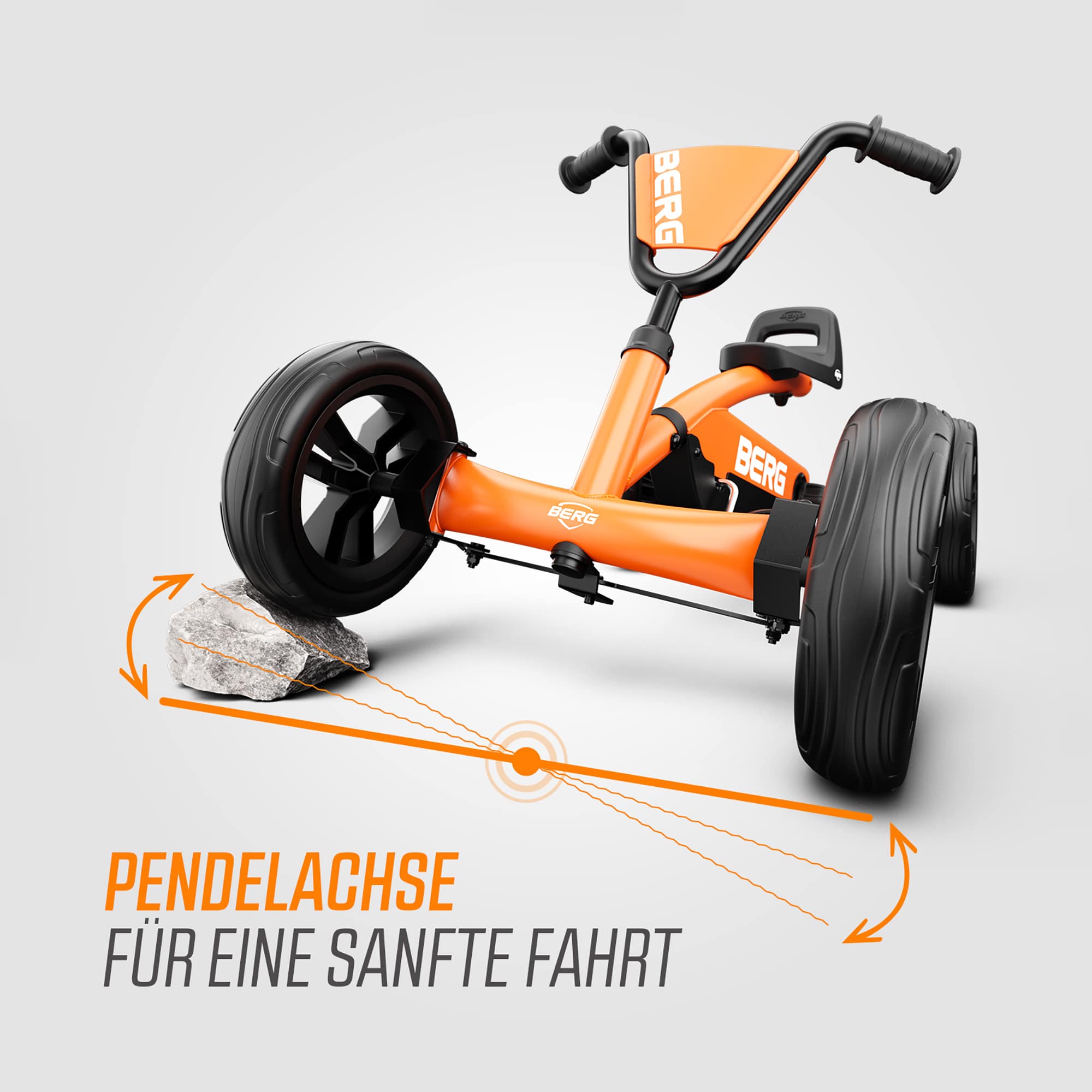 Kinderfahrzeuge, BERG, Orange – Produktansicht
