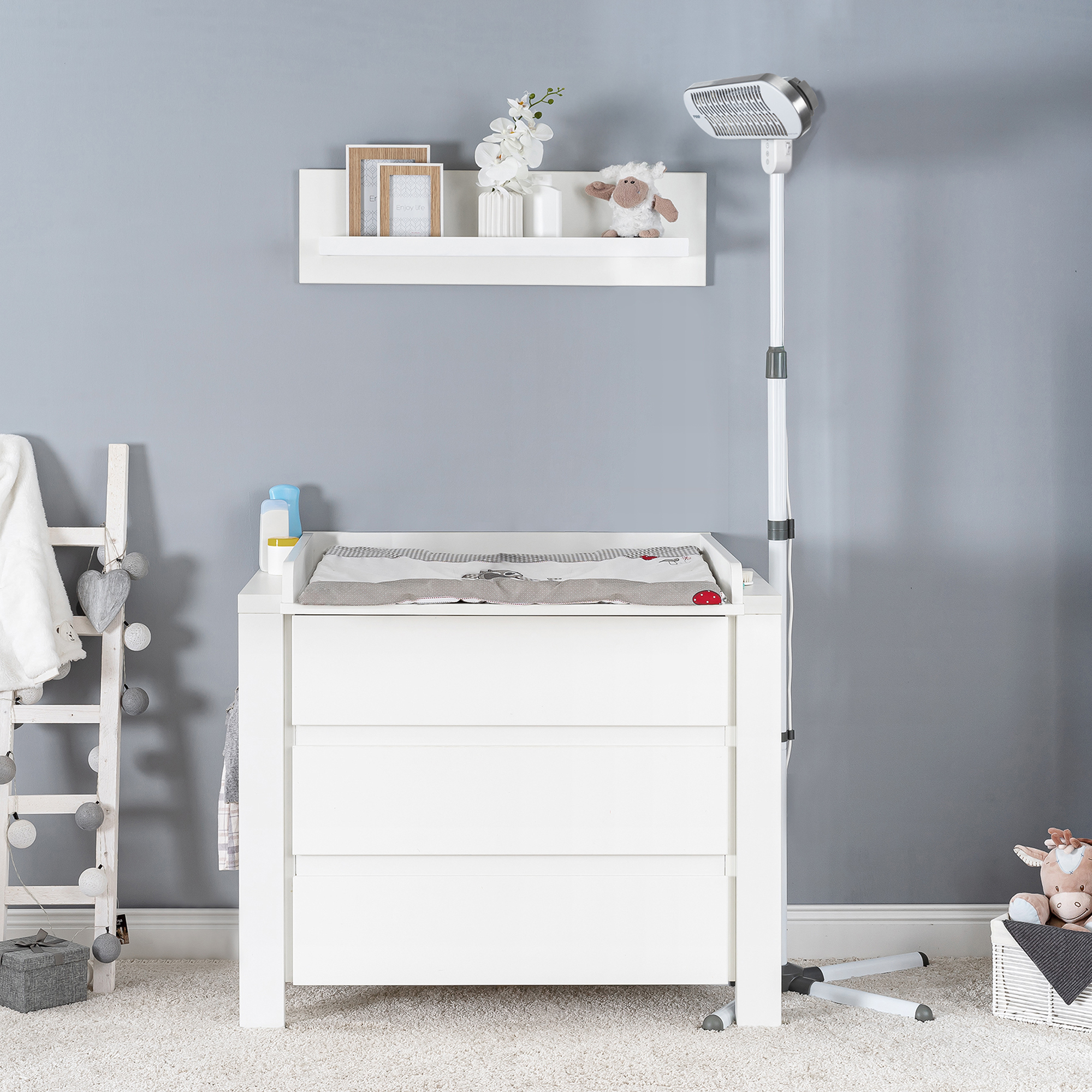 Heizstrahler, reer, Weiß – Produktansicht