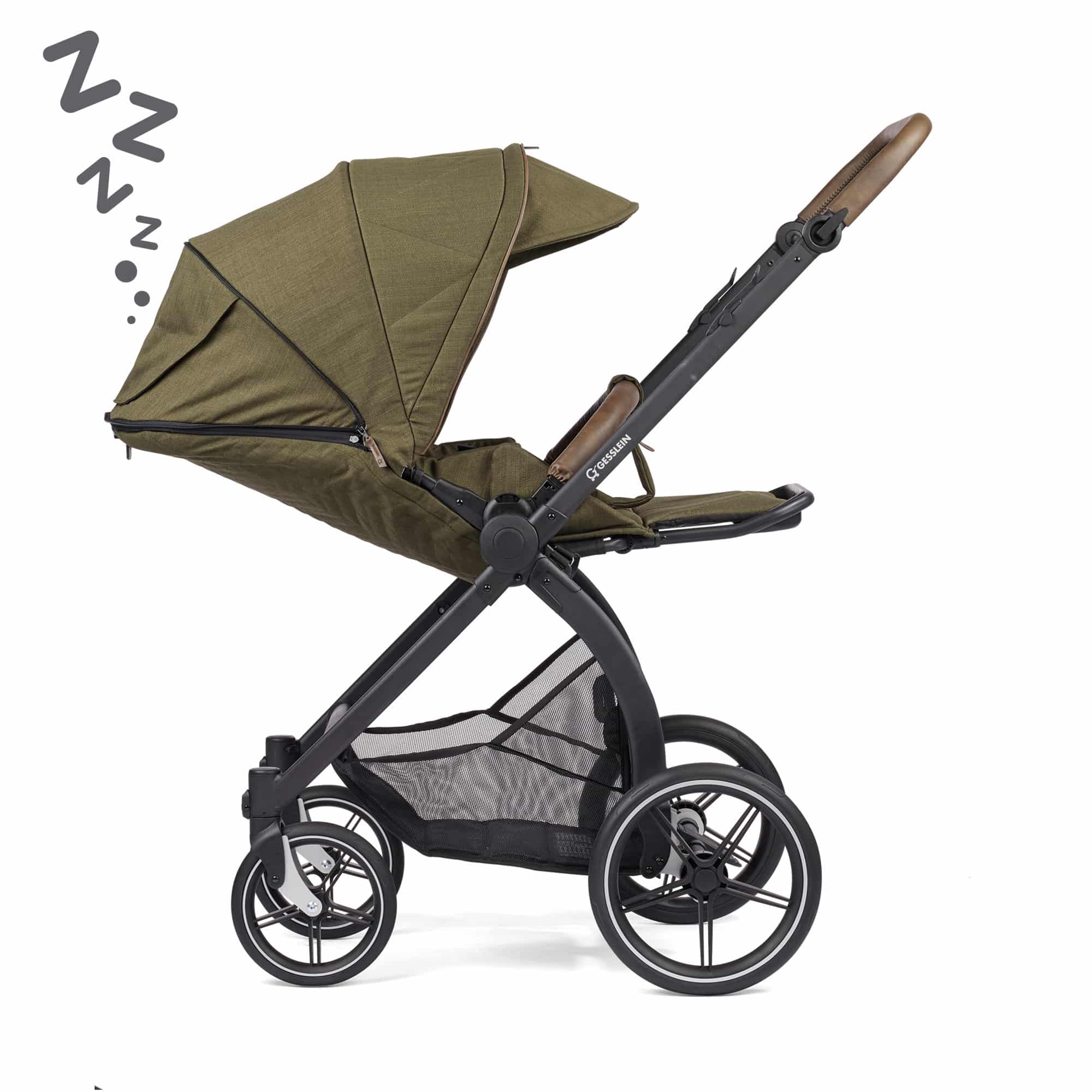 Kombi-Kinderwagen, GESSLEIN, Grün – Produktansicht