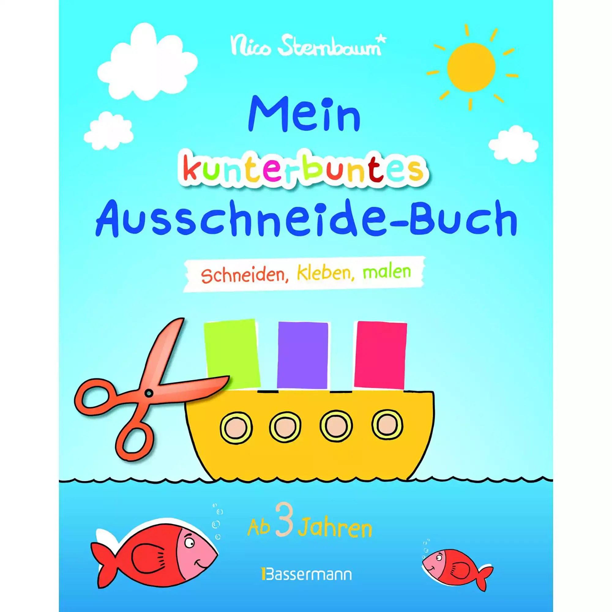Mein kunterbuntes Ausschneide-Buch Bassermann 2000579307904 1