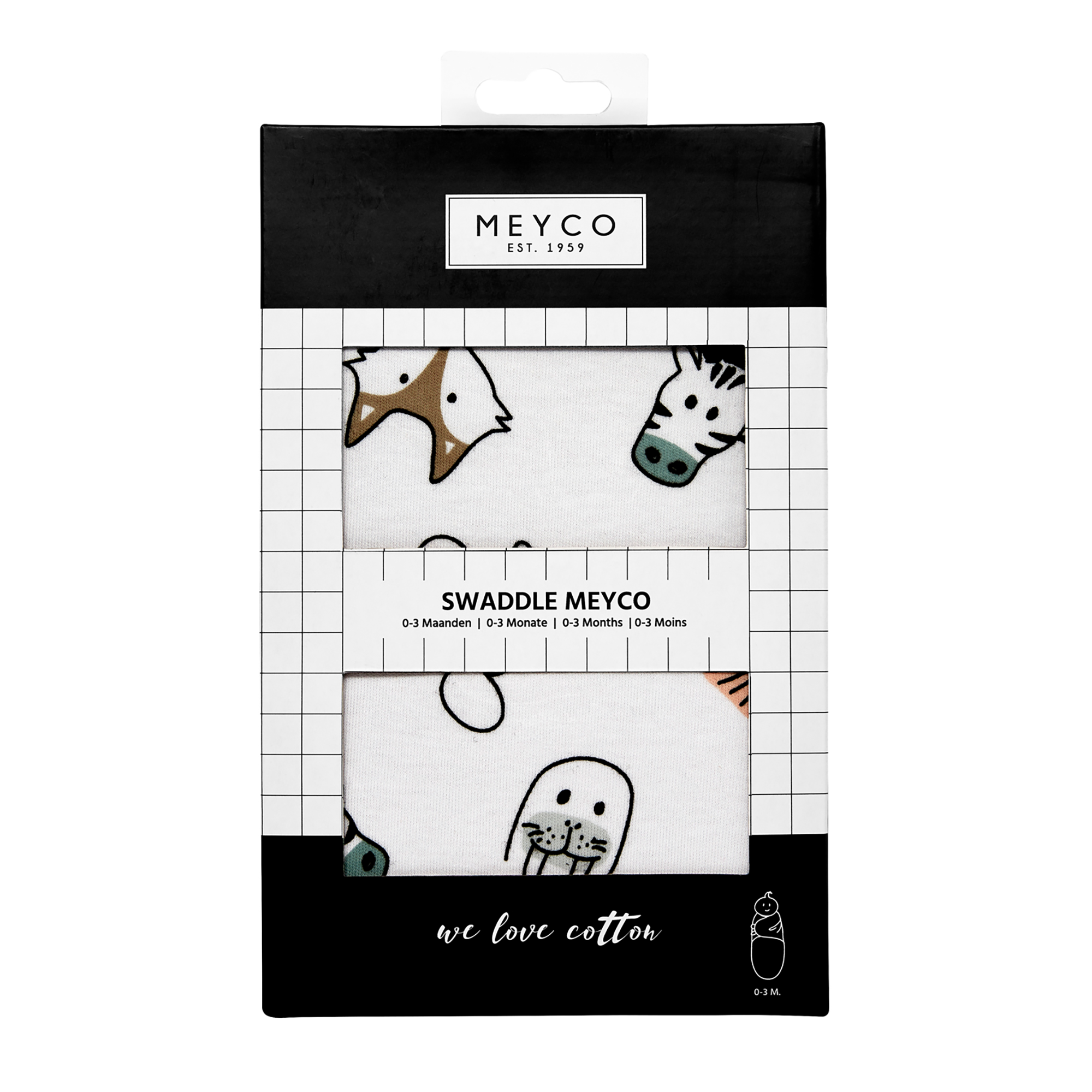 Pucksäcke, MEYCO, Weiß – Produktansicht